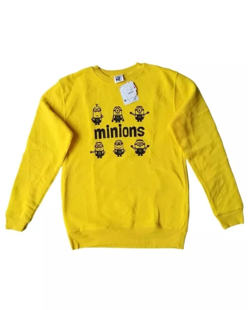 Cartoon Network Despicable Me Minions Art Yellow Cartoon Crewneck Size L / US 10 / IT 46 - 1 Thumbnail