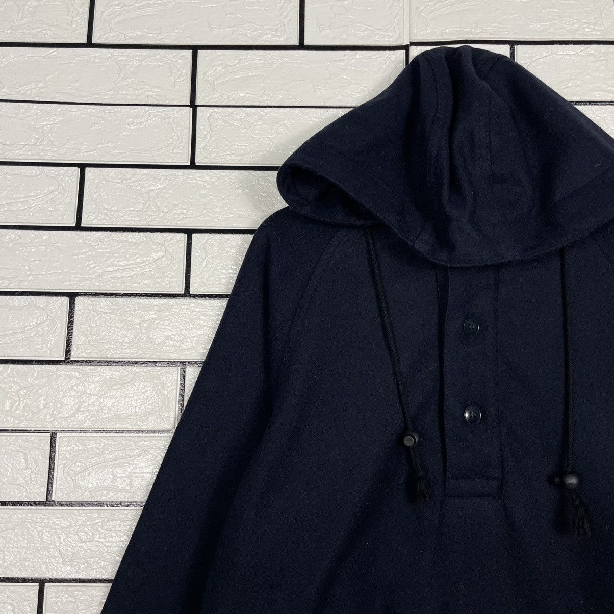 Other Something Wool Anorak Hoodie Coat Made In France Size M / US 6-8 / IT 42-44 - 6 Thumbnail