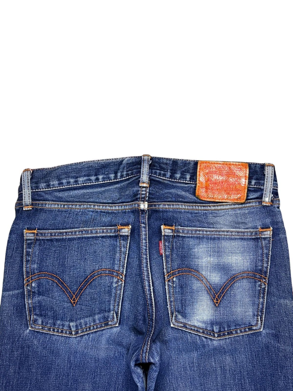 Levi's Vintage 90s Levis 502 Blue Wash Distressed Loose Jeans Size US 32 / EU 48 - 8 Thumbnail