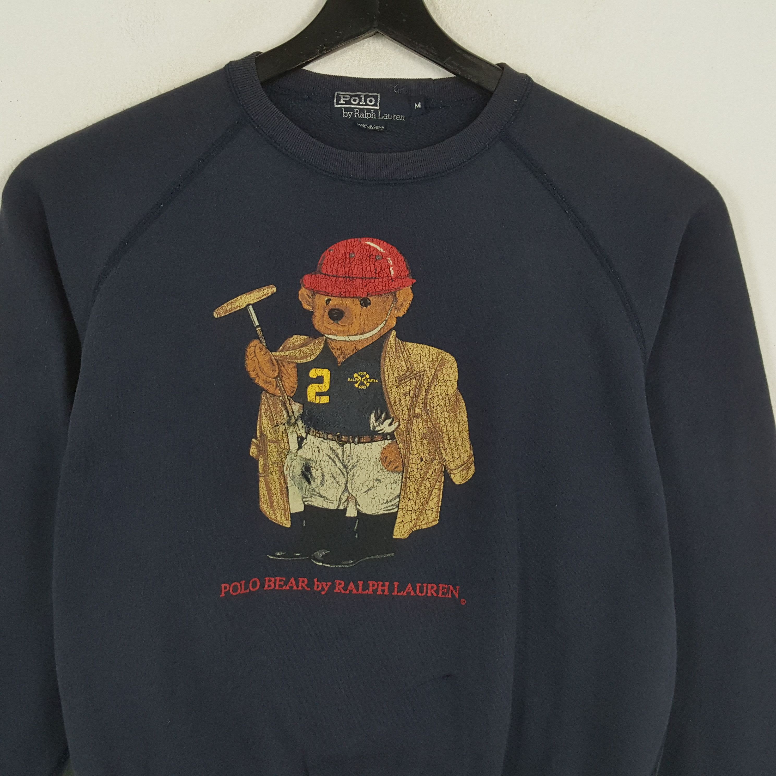 Polo Ralph Lauren × Vintage POLO BEAR by RALPH LAUREN Fashion Style Swetashirt Size US M / EU 48-50 / 2 - 2 Thumbnail