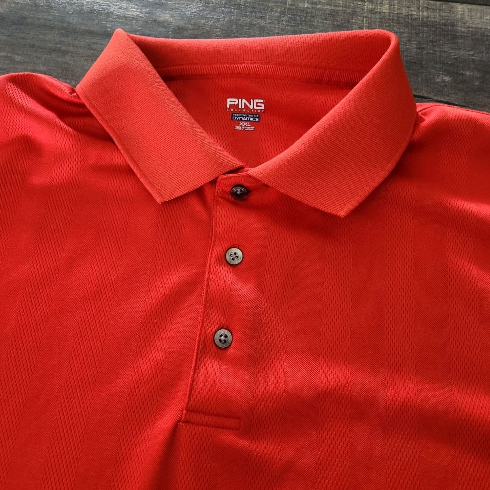 Vintage Ping Polo Shirt Mens XXL Burnt Orange Performance Dynamics Collection Golf Shirt Size US XXL / EU 58 / 5 - 2 Thumbnail
