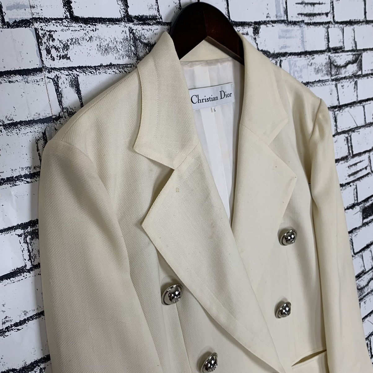 Christian Dior Monsieur × Vintage Vintage Christian Dior Double Breasted Blazer Size L / US 10 / IT 46 - 4 Thumbnail