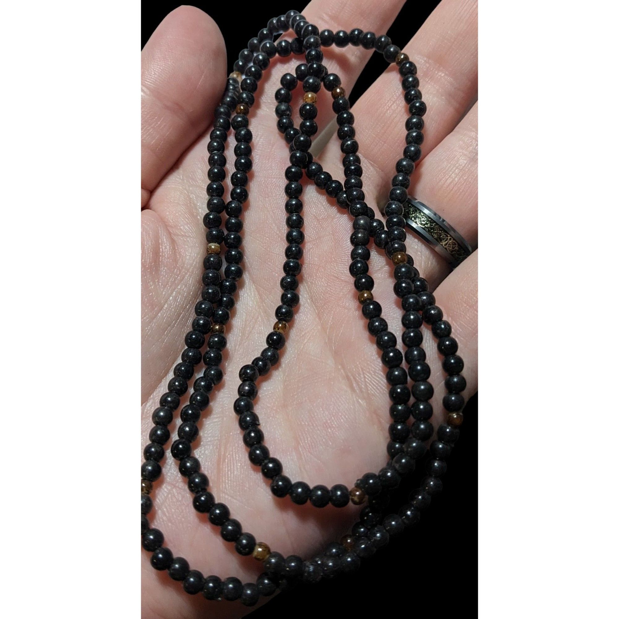 Other Simple Black Beaded Necklace Size ONE SIZE - 1 Thumbnail