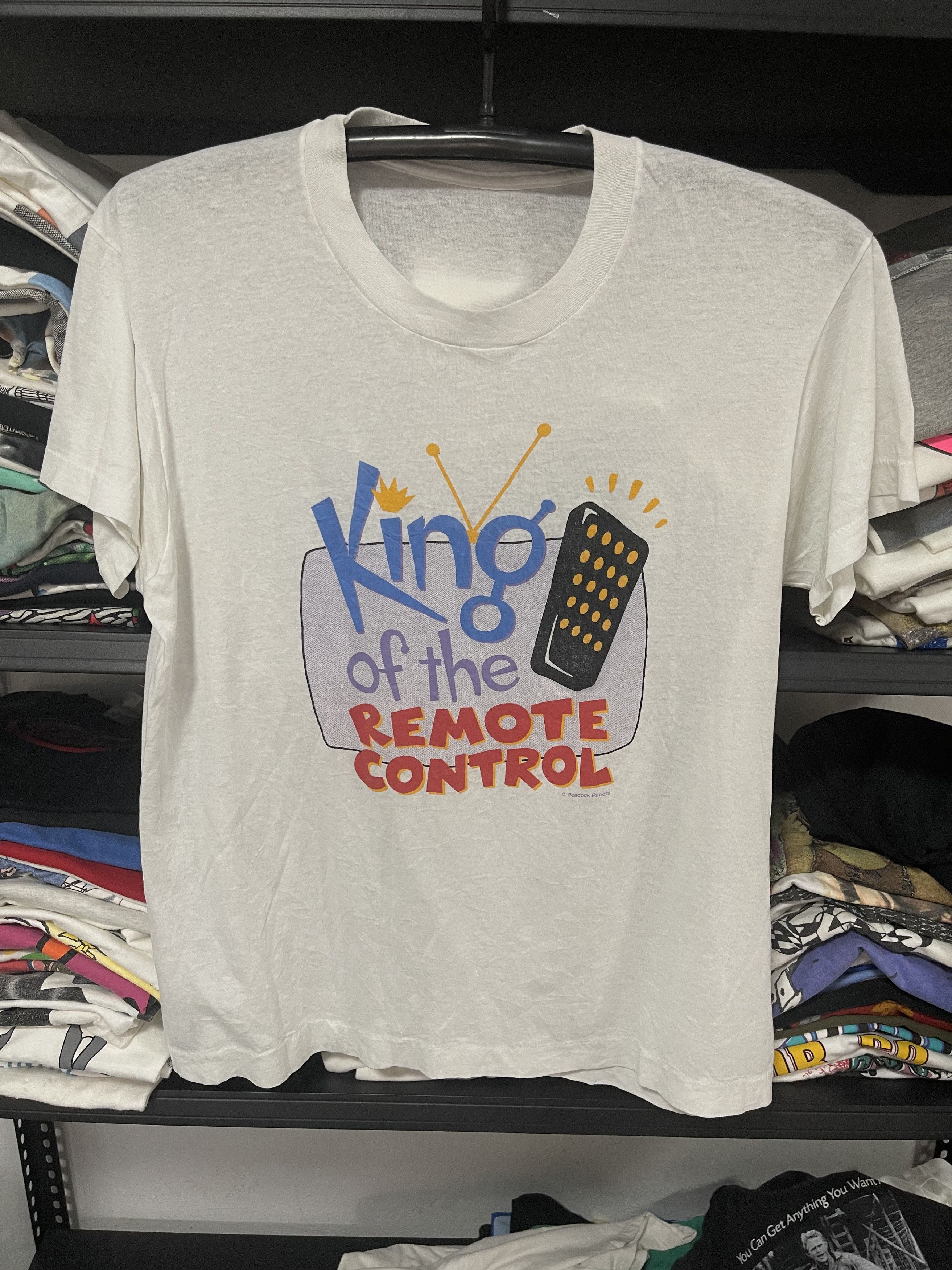 Vintage Vintage King of the Remote Control 90s Tee Size US L / EU 52-54 / 3 - 4 Thumbnail