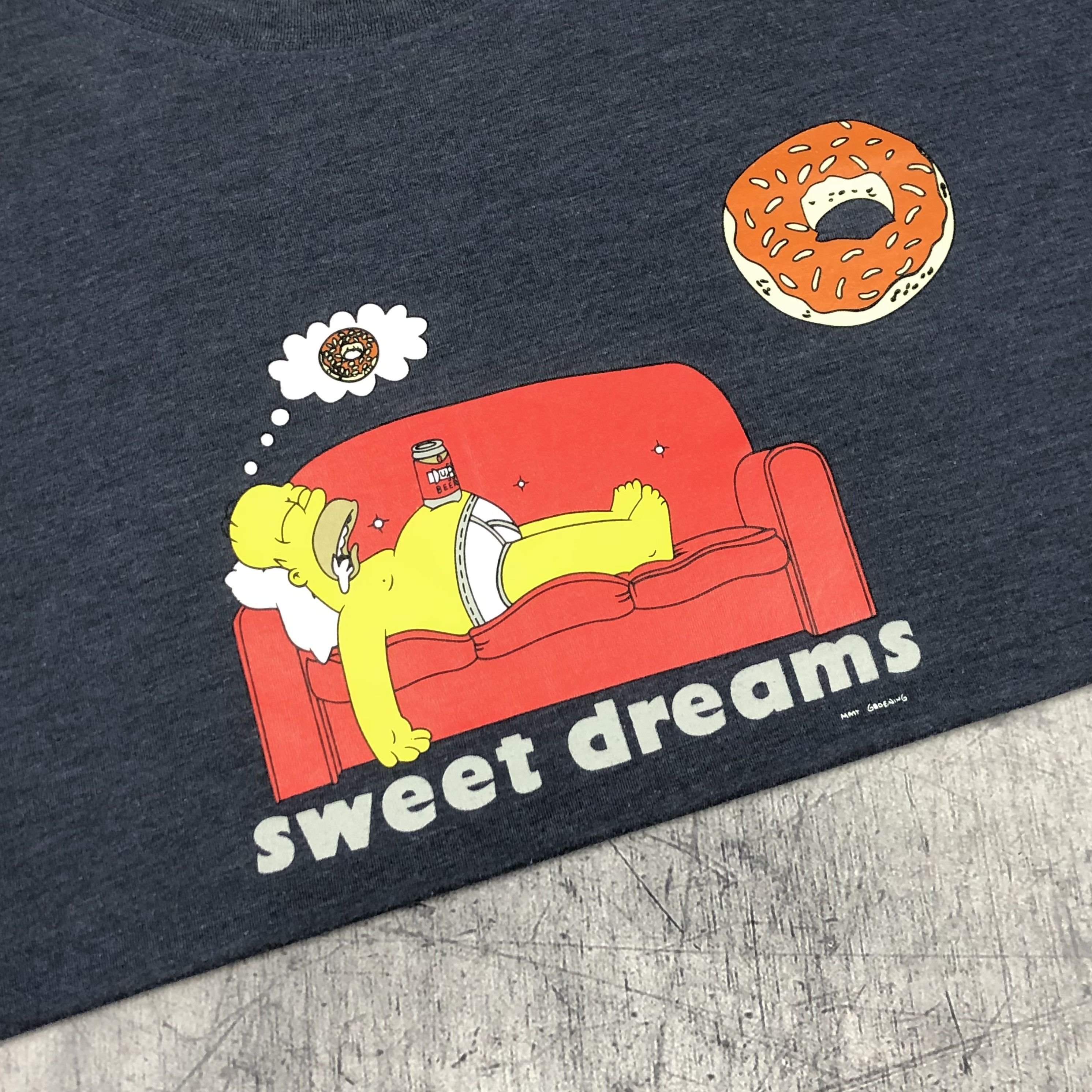 The Simpsons The Simpsons 2002 Sweet Dreams Duff Beer Donuts Tee Size US L / EU 52-54 / 3 - 2 Thumbnail