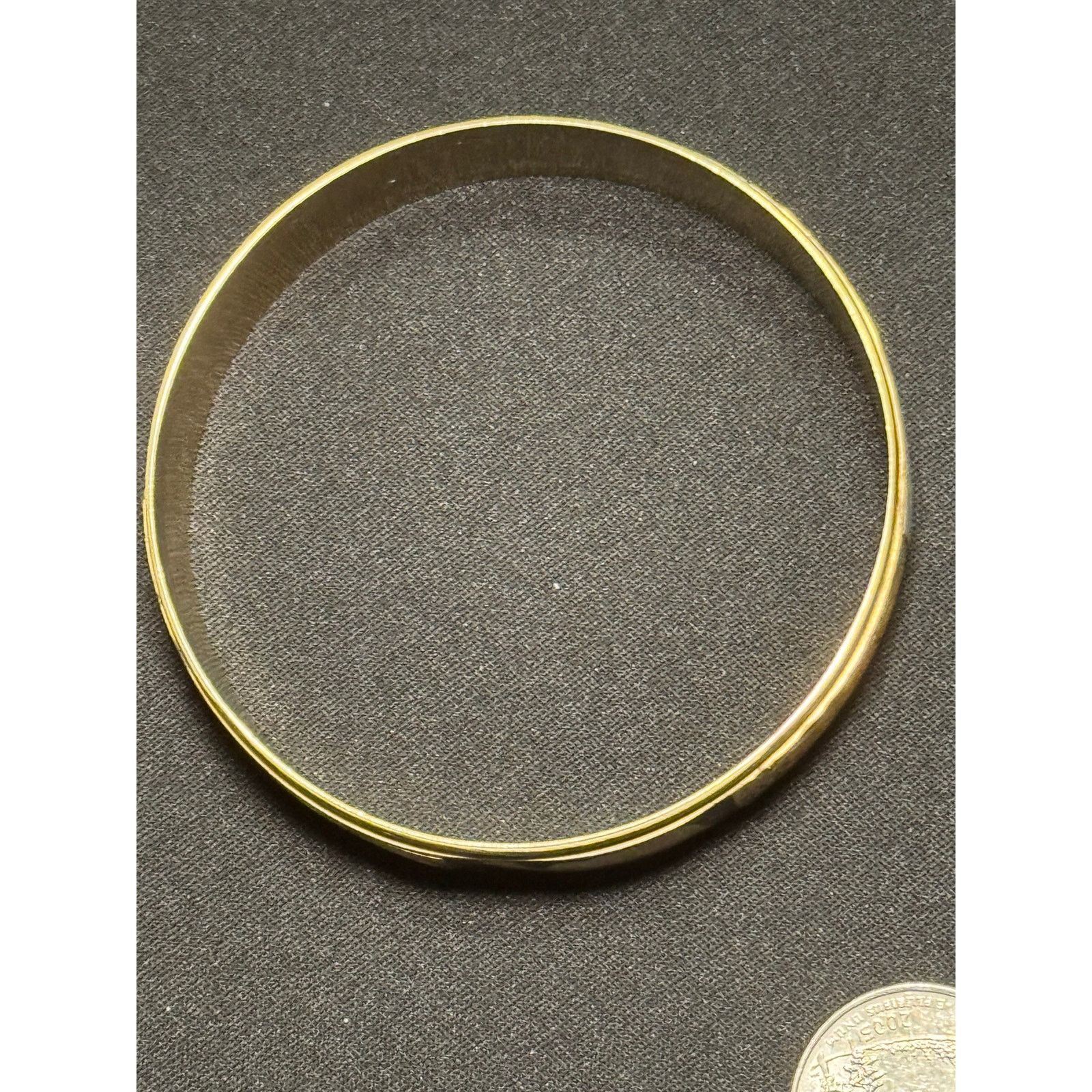 Other Vintage Etched Brass Bangle w/ Elephants and Mother of Pearl Size ONE SIZE - 5 Thumbnail