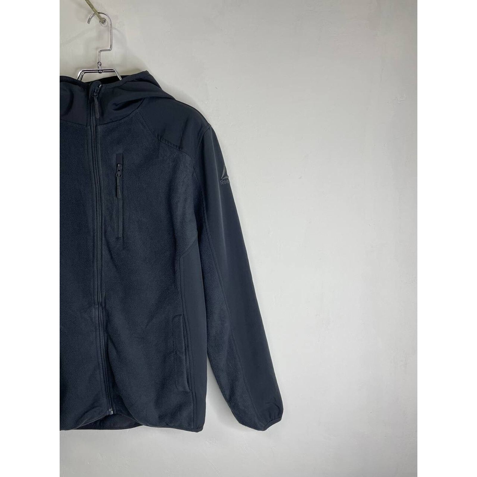 Reebok Vintage Reebok Black Full Zip Fleece Hoodie Jacket Size M Size US M / EU 48-50 / 2 - 4 Thumbnail