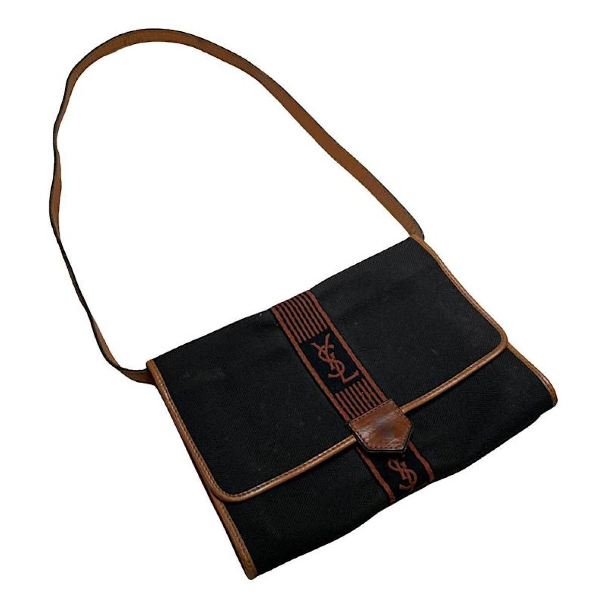 Yves Saint Laurent Black Cotton Handbag Size ONE SIZE - 1 Thumbnail