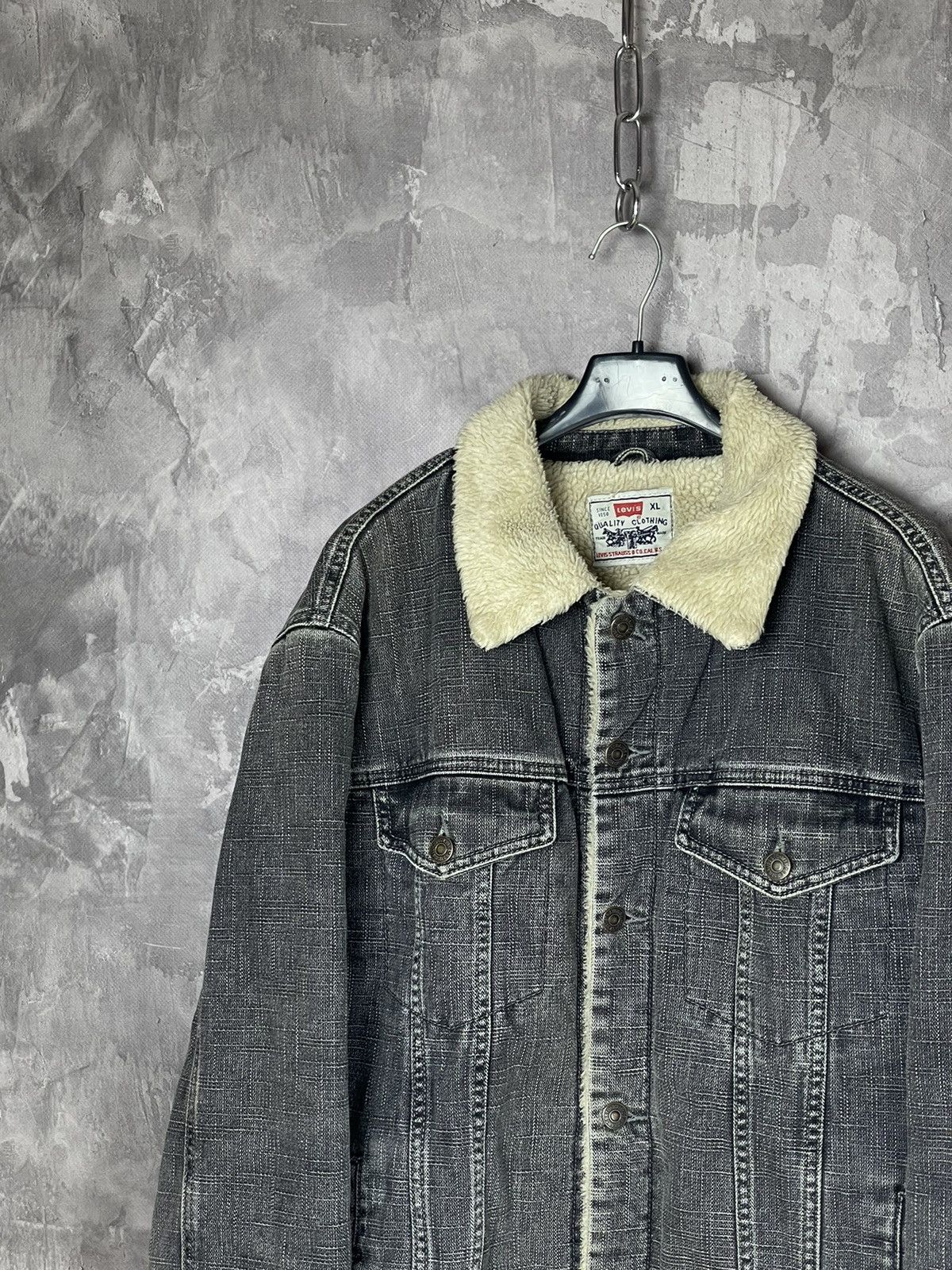Levi's × Vintage Levi’s Vintage Made in U.S.A Sherpa Jacket 90s Size US XL / EU 56 / 4 - 3 Thumbnail