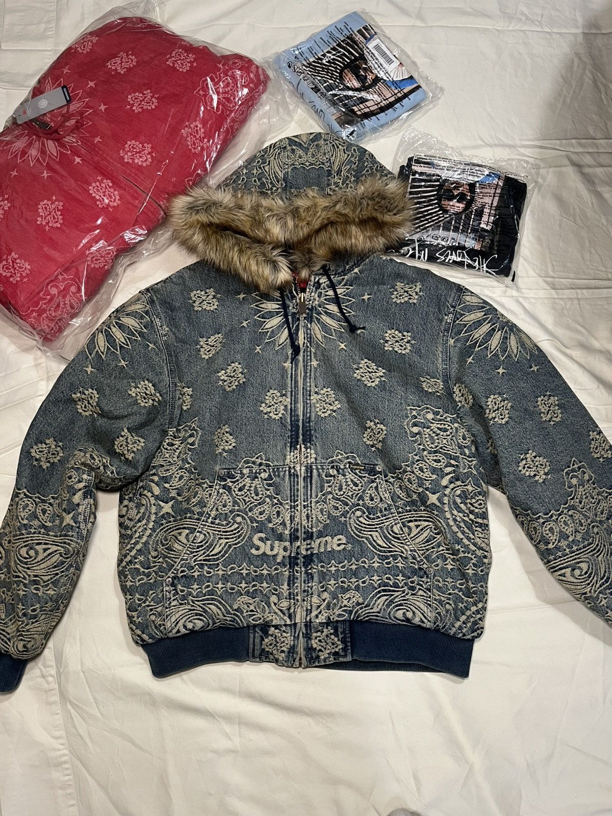 Supreme Supreme denim fur work jacket 3m Size US L / EU 52-54 / 3 - 2 Thumbnail