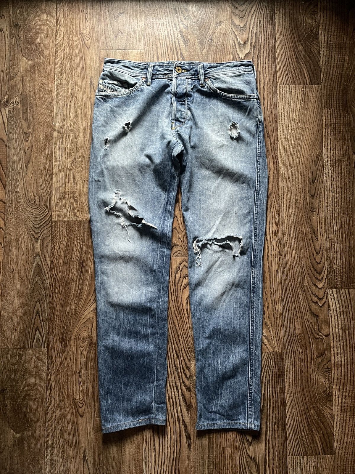 Diesel Y2K Diesel RUKY Jeans Boot Cut Button Fly Distressed Size US 32 / EU 48 - 3 Thumbnail