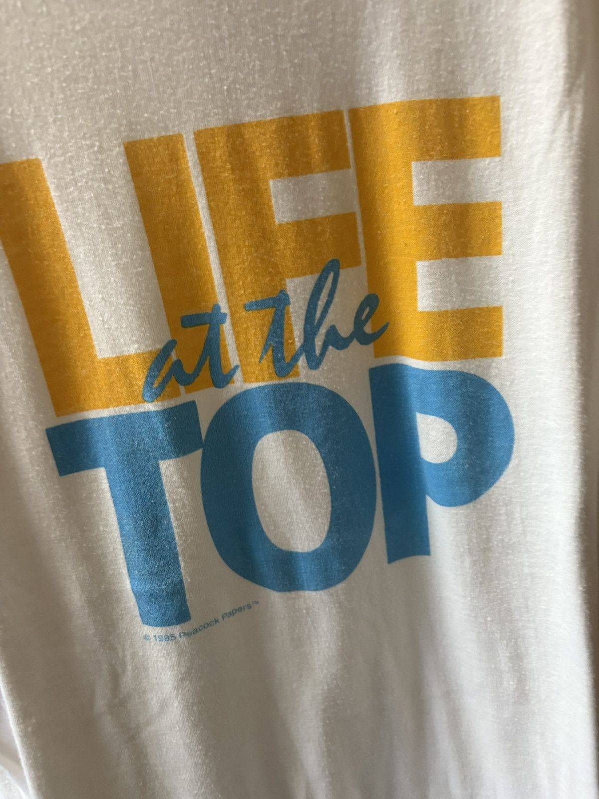 Vintage 1985 Life at the Top T-Shirt Size US XL / EU 56 / 4 - 2 Thumbnail