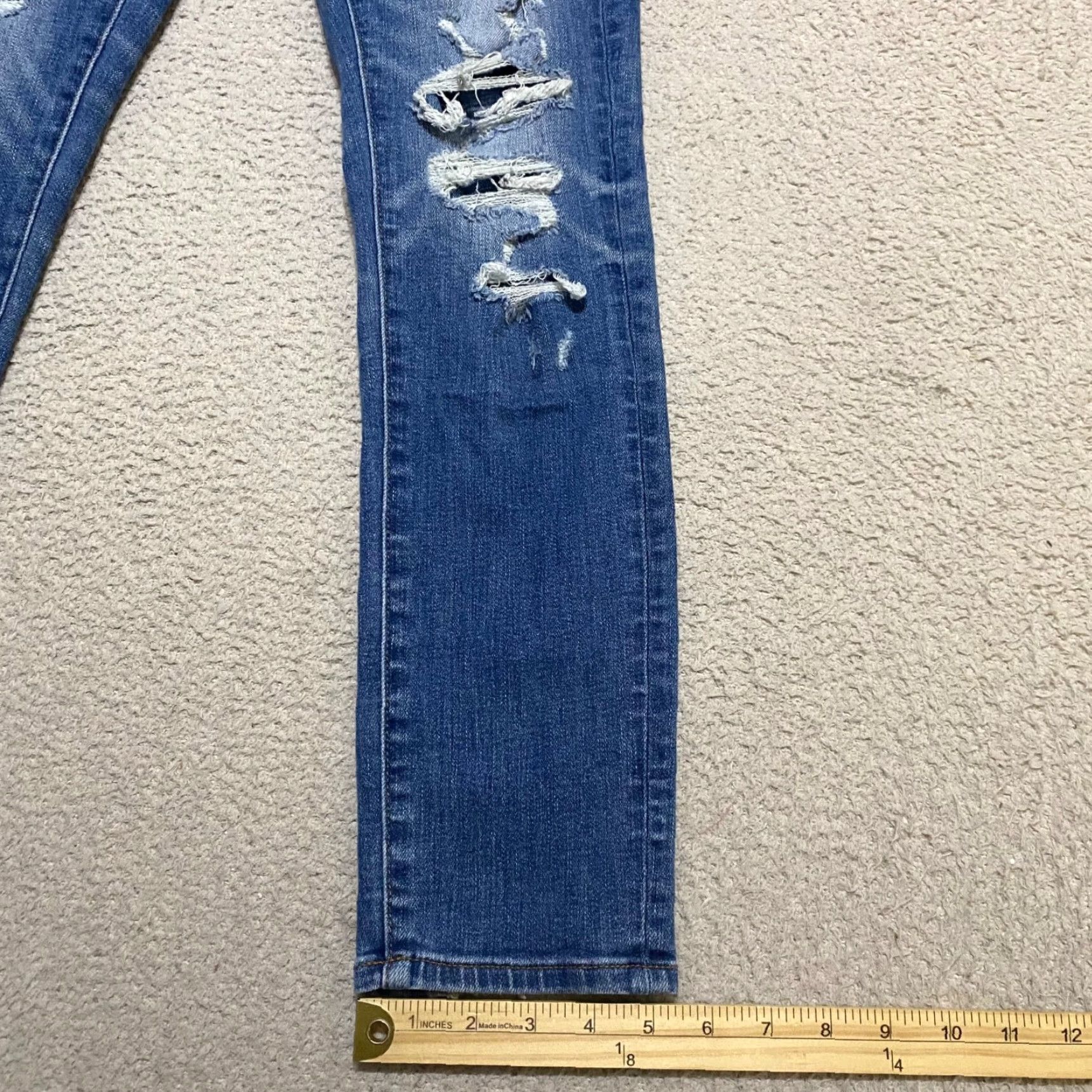 American Eagle Outfitters American Eagle Outfitters Jeans 28x28 Blue Denim Skinny Mens Regular 5-Pocket Distressed Medium Wash Size US 28 / EU 44 - 5 Thumbnail