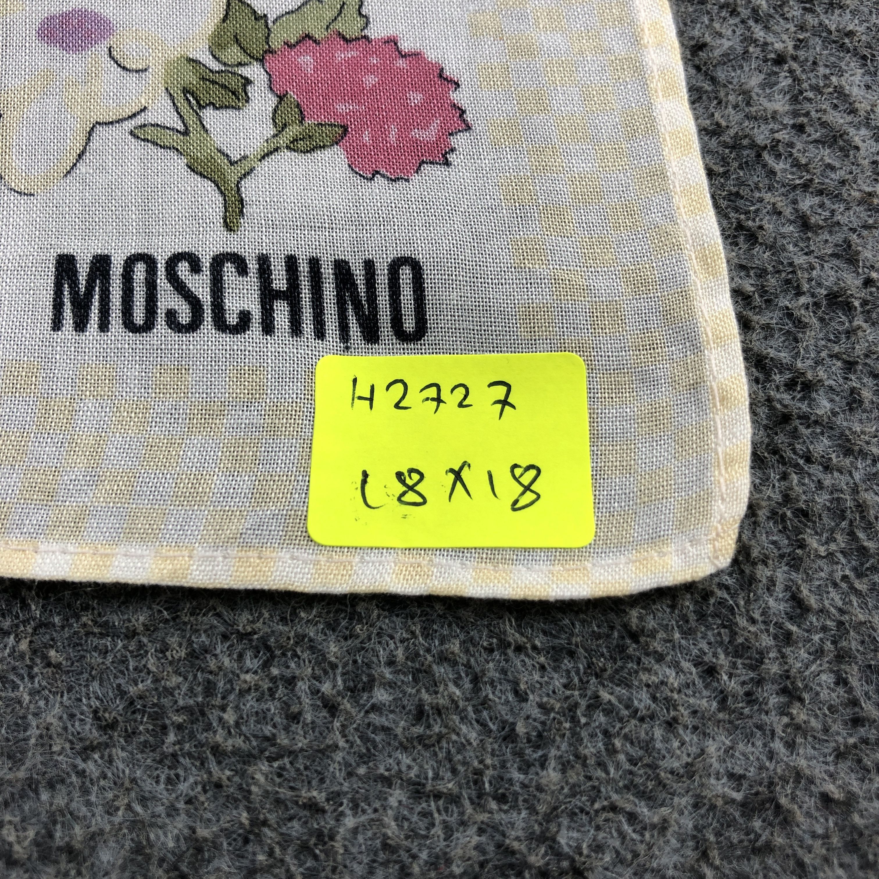 Moschino × Vintage Moschino Handkerchief Neckerchief Bandana H2727 Size ONE SIZE - 5 Thumbnail