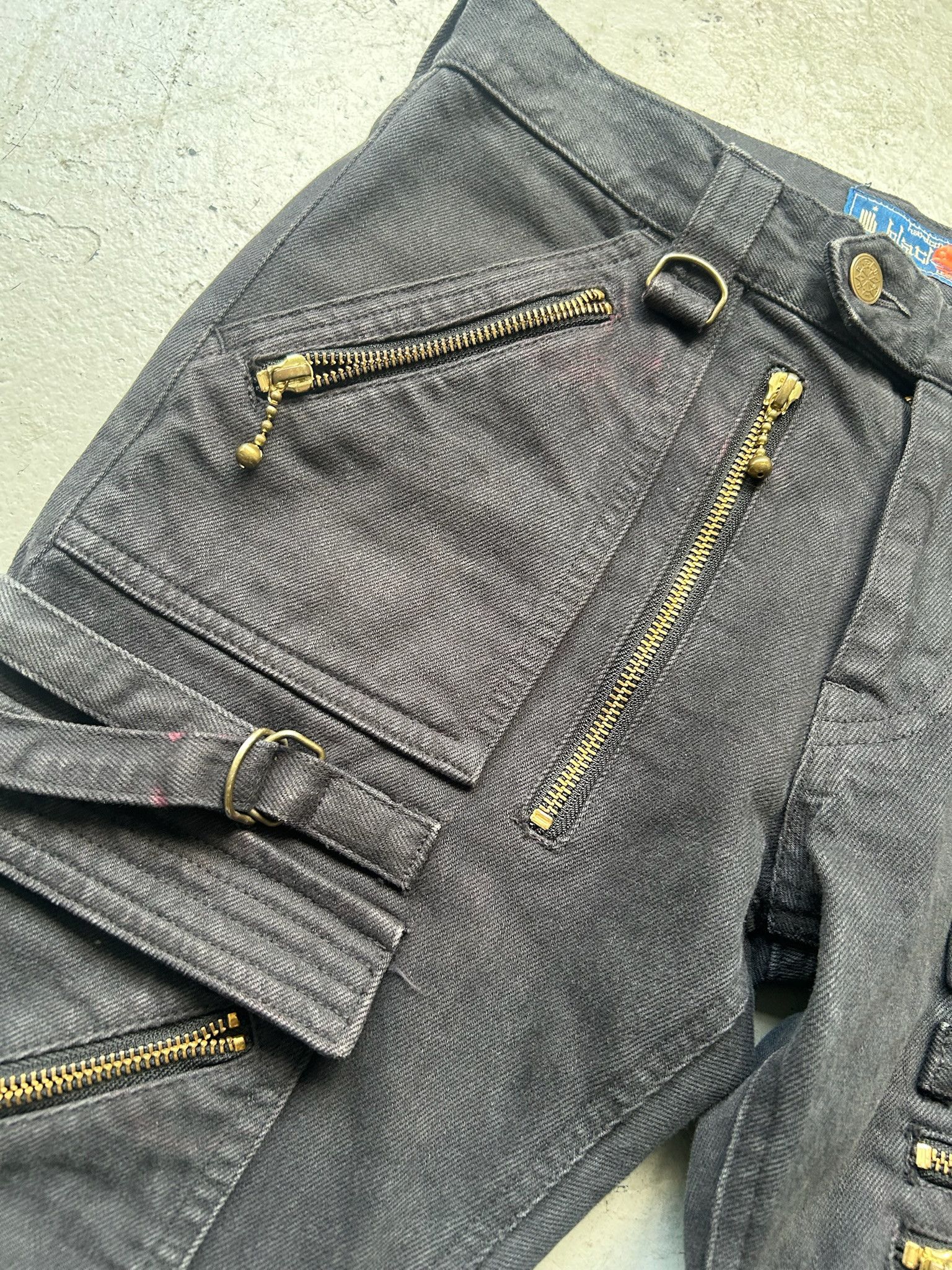 Blackmeans Blackmeans Denim Zipper Biker Bottoms Size US 30 / EU 46 - 5 Thumbnail