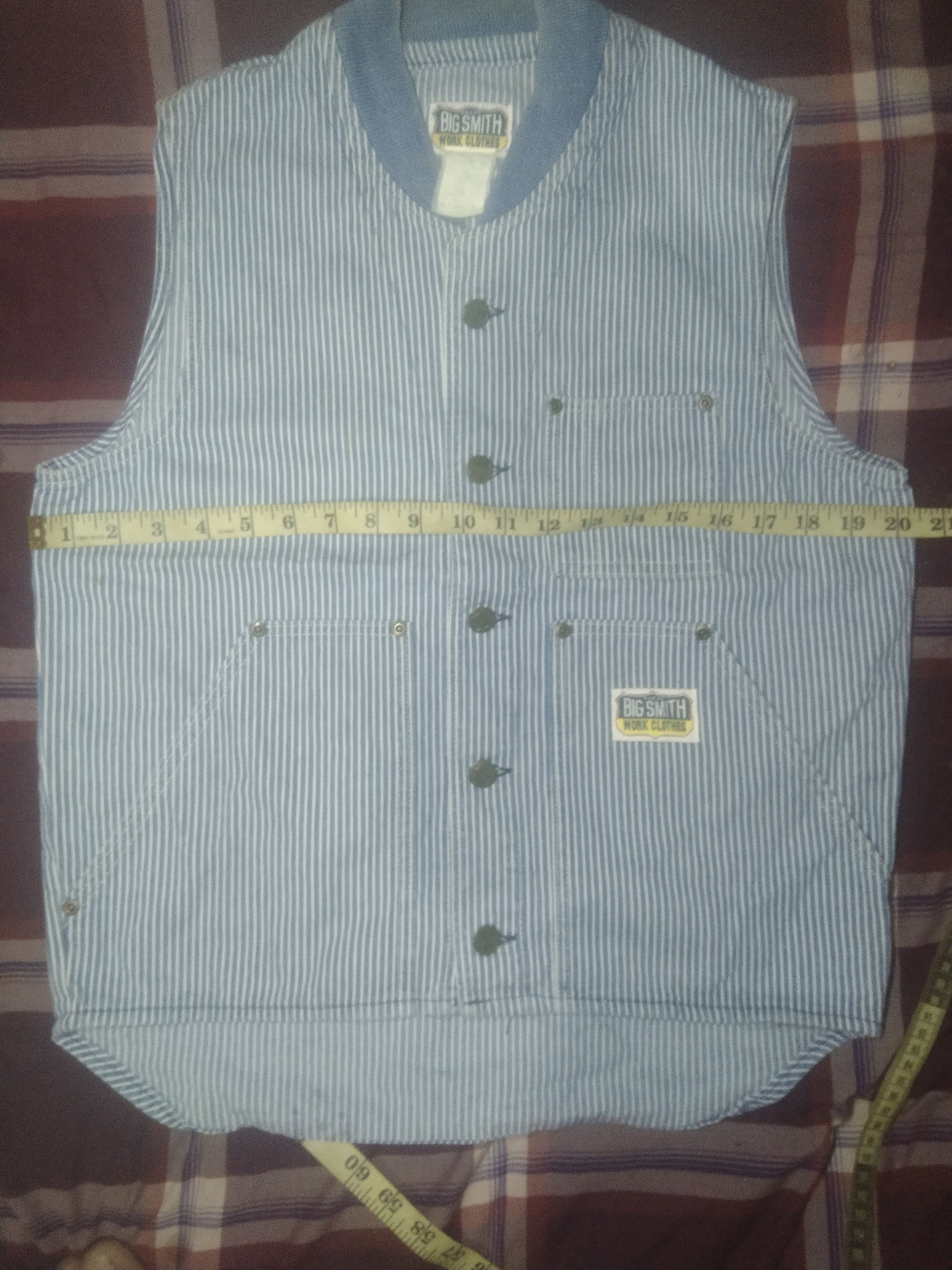 Vintage Vintage 70s -80s Big Smith hickory stripe workwear vest Size US M / EU 48-50 / 2 - 6 Thumbnail