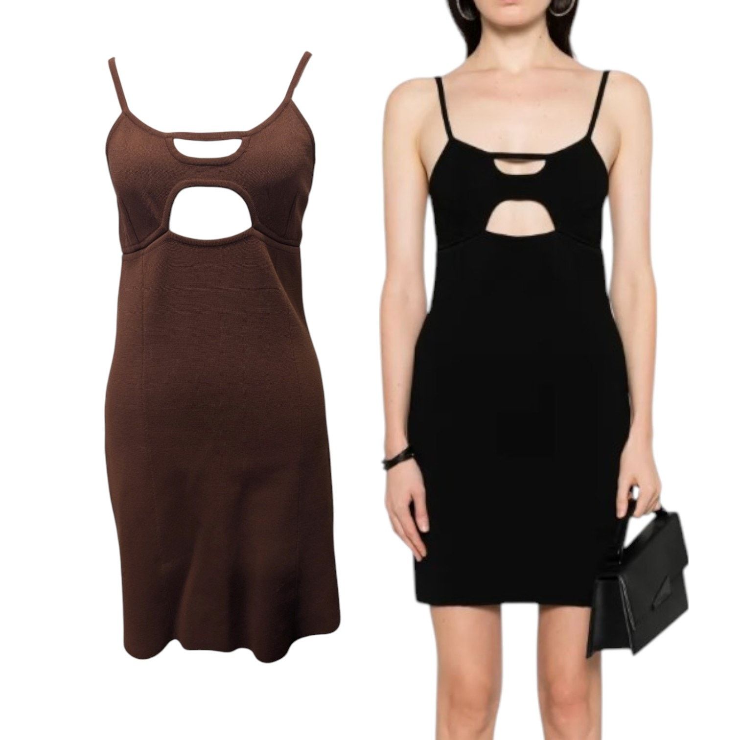GAUGE81 GAUGE81 Chocolate Seca Cutout Knit Mini Party Dress Size 38 Size M / US 6-8 / IT 42-44 - 1 Thumbnail