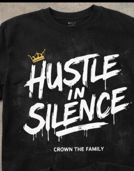 Other Hustle In Silence Drip Style Tee Built Different Collection Size US L / EU 52-54 / 3 - 3 Thumbnail
