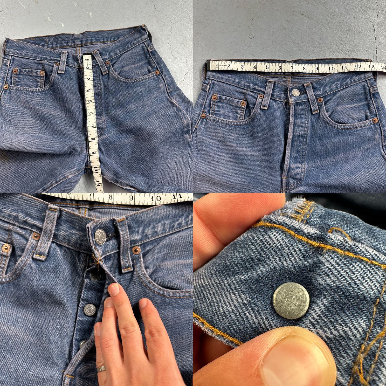 Levi's VINTAGE Levi's 501 Jeans Men 28 Blue 80s USA Straight Fit Distressed Denim Size US 28 / EU 44 - 8 Thumbnail