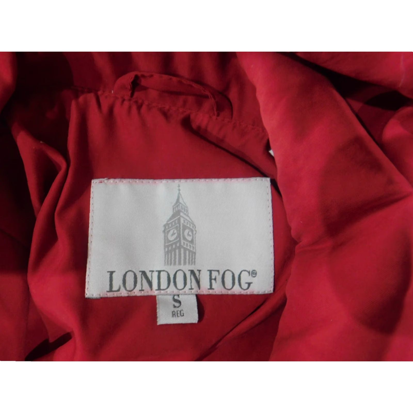 London Fog London Fog Jacket Womens S Red Hooded Zip Outdoors Lining Polyester Knit Mid-Length Regular Size Small Coat Outdoor Fall Winter Womens Size S / US 4 / IT 40 - 5 Thumbnail
