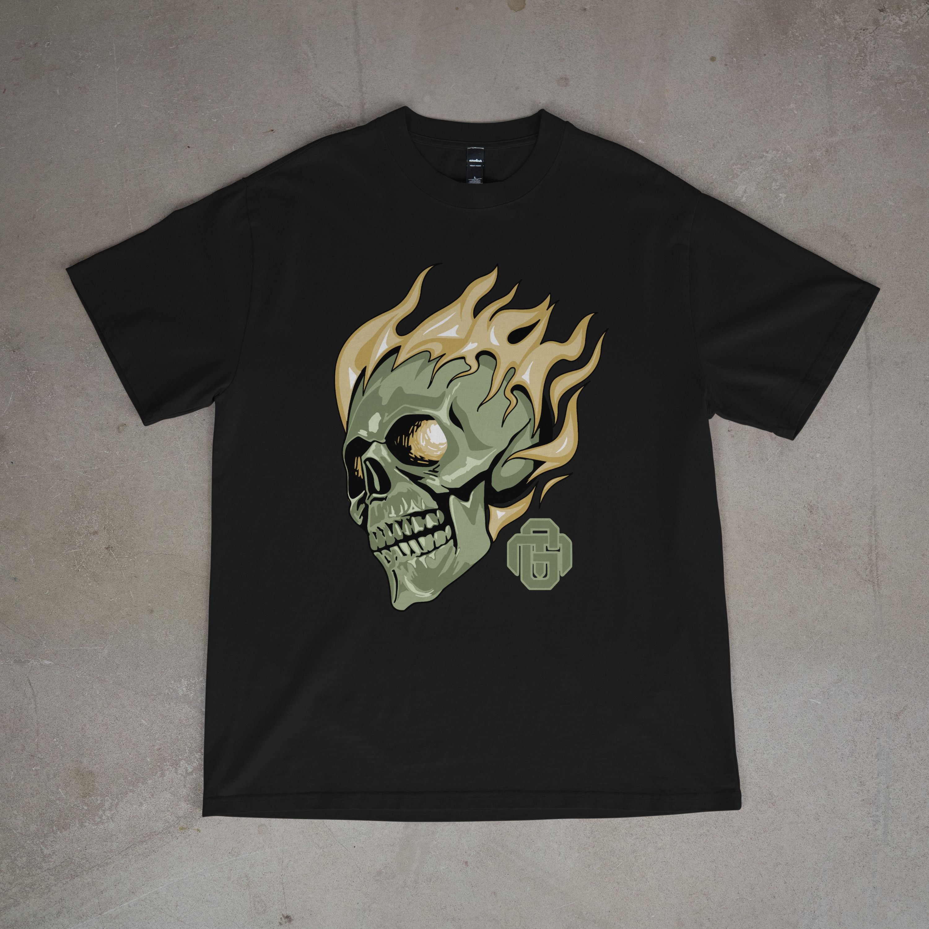 Designer × Vintage Flame Skull T Shirt Summer 2025 Size US L / EU 52-54 / 3 - 1 Thumbnail