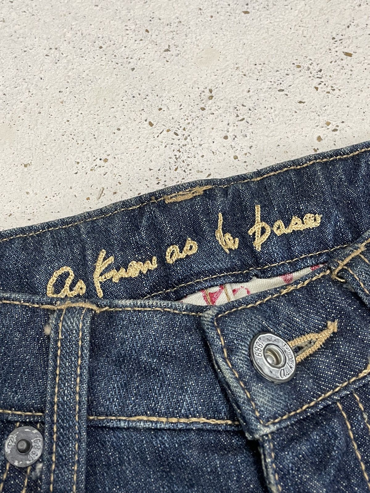 Frankie Shop Floral Motive Embroidery Flare Mud Indigo Denim Size US 28 / EU 44 - 12 Thumbnail
