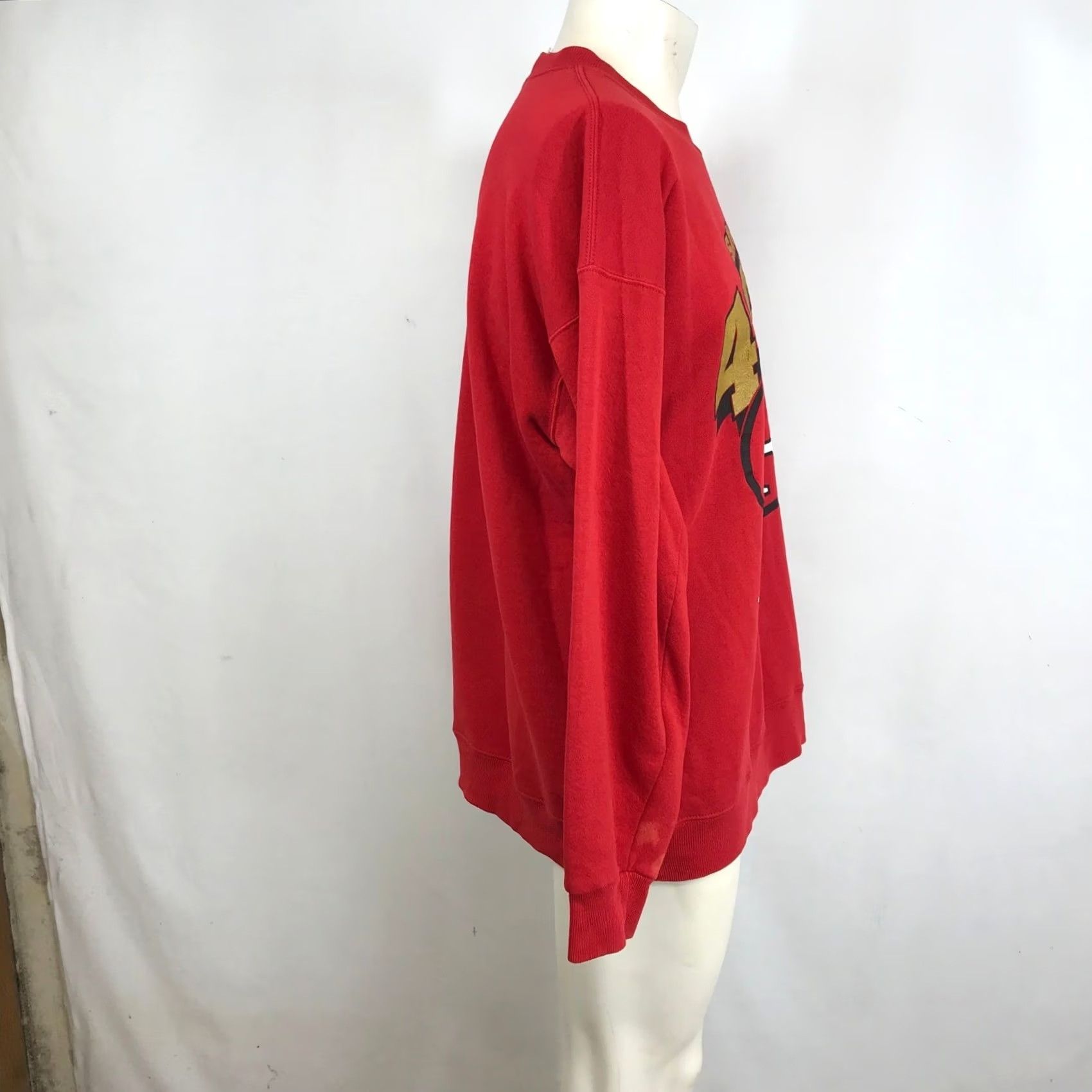 Nutmeg VINTAGE San Francisco 49ers Nutmeg Mills Red Sweatshirt XL Crew Neck Oversized Graphic Print Made in USA NFL Size US XL / EU 56 / 4 - 4 Thumbnail