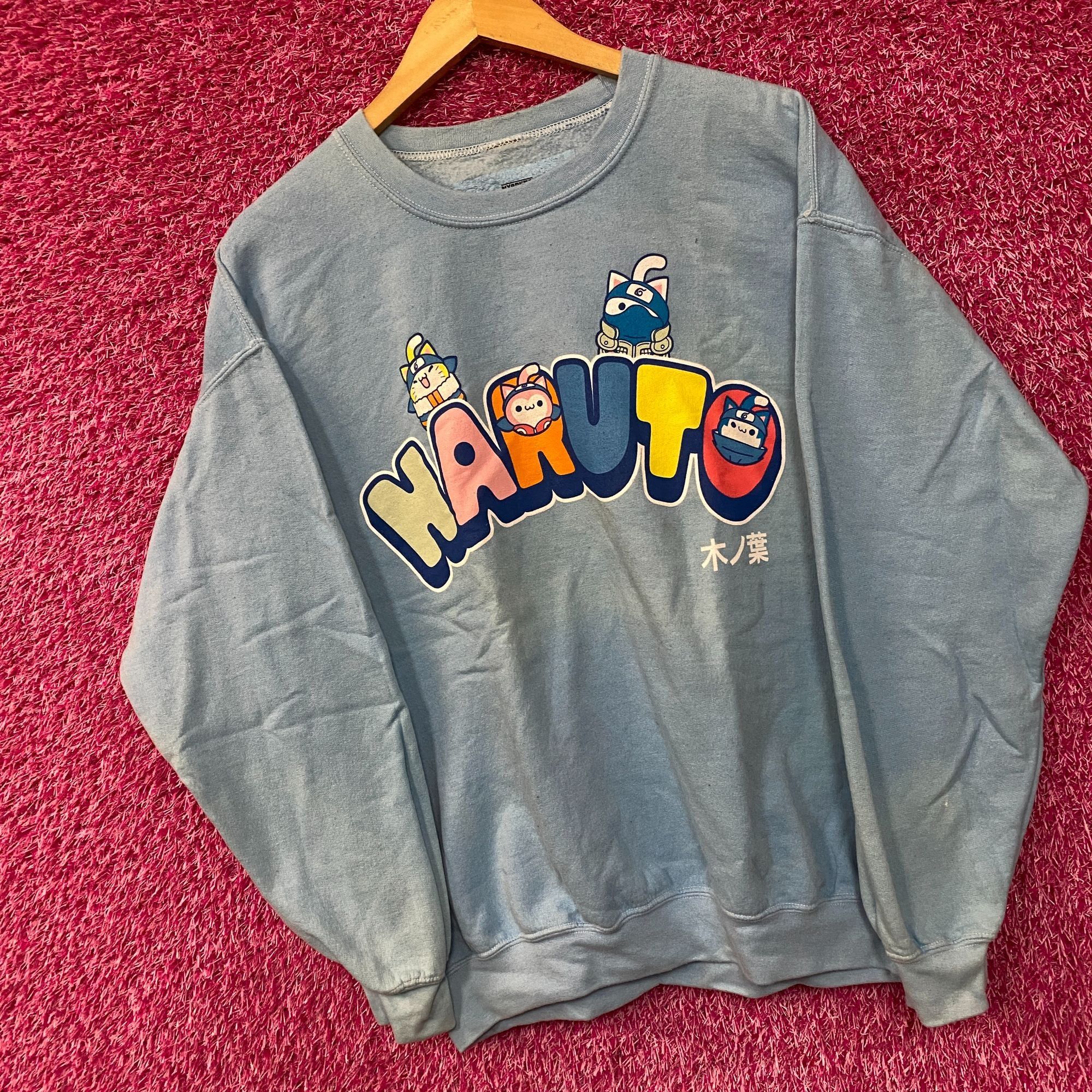 Anime Nyaturo Kawaii Oversize Naruto Anime Crewneck Sweater Medium Size US M / EU 48-50 / 2 - 2 Thumbnail