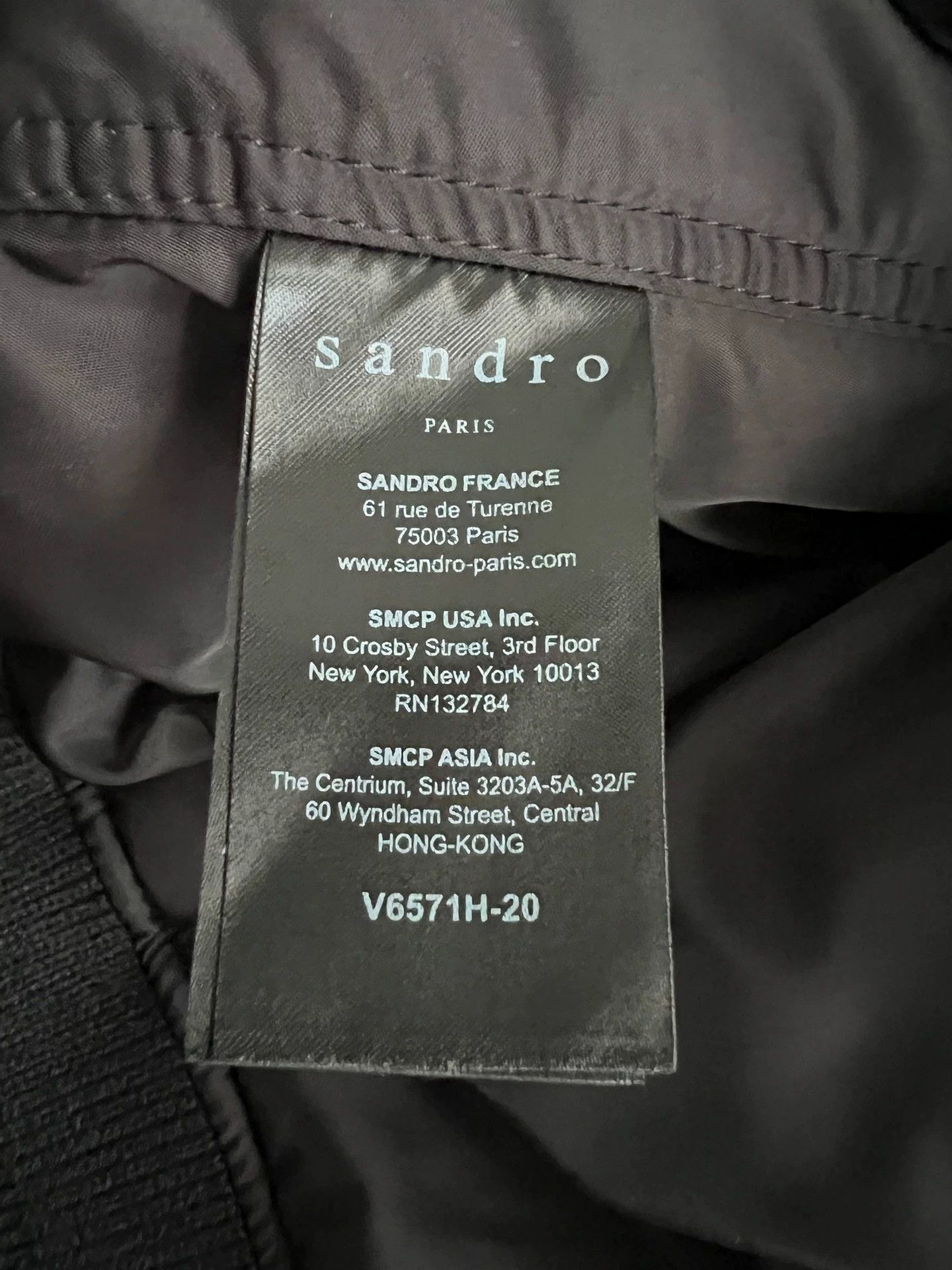 Sandro Sandro Black Star Rivet Flight Jacket 3 (Near New) Size US L / EU 52-54 / 3 - 8 Thumbnail