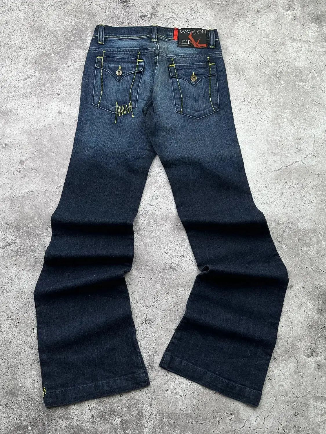 Japanese Brand Vintage Flare Jeans C556(V438) Size 25" / US 0 / IT 36 - 5 Thumbnail