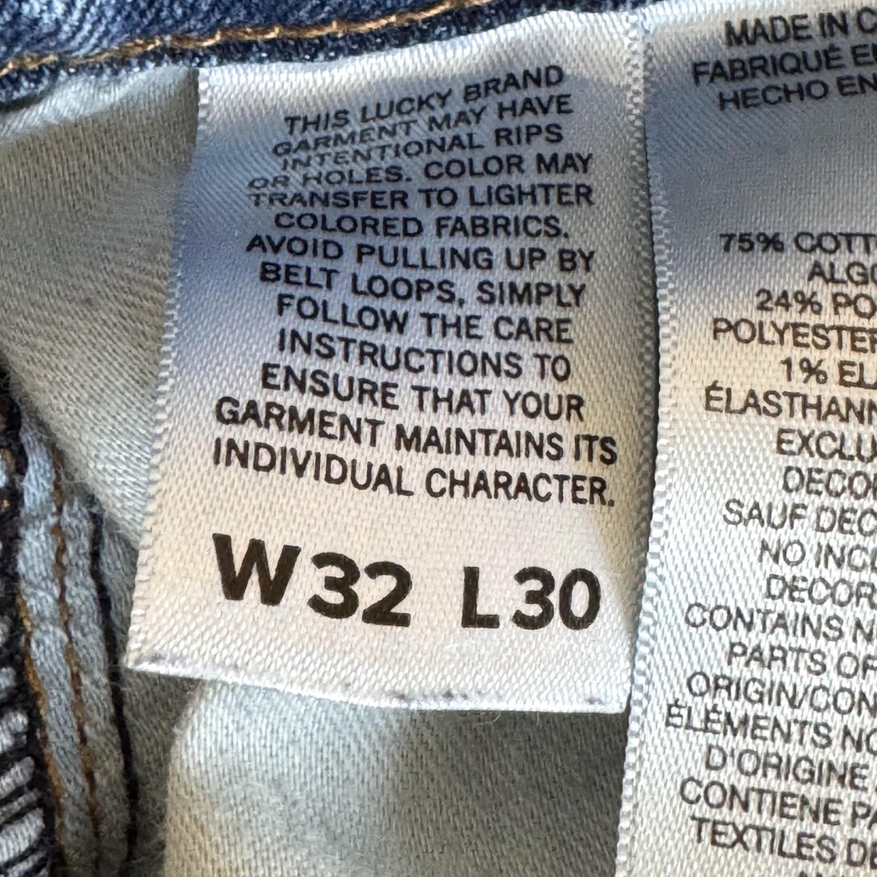 Lucky Brand Lucky Brand 410 Athletic Slim Jeans Mens 32x29 Blue Stretch Denim Medium Wash Slim 5-Pocket X Zip Mens Jeans Blue Size US 32 / EU 48 - 7 Thumbnail
