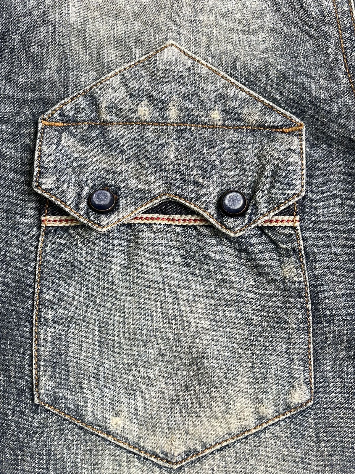 Japanese Brand Reign Italia Selvedge Western Shirt Size US L / EU 52-54 / 3 - 16 Thumbnail