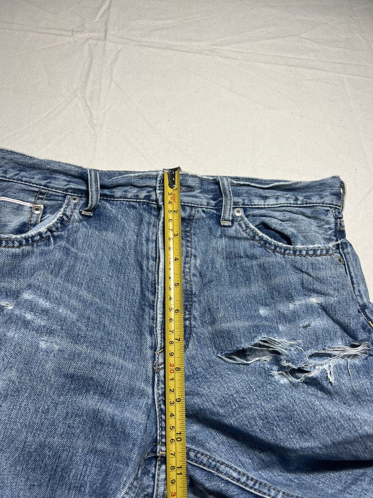 GOA Vintage Goa Selvedge Distressed Denim Size US 31 - 8 Thumbnail