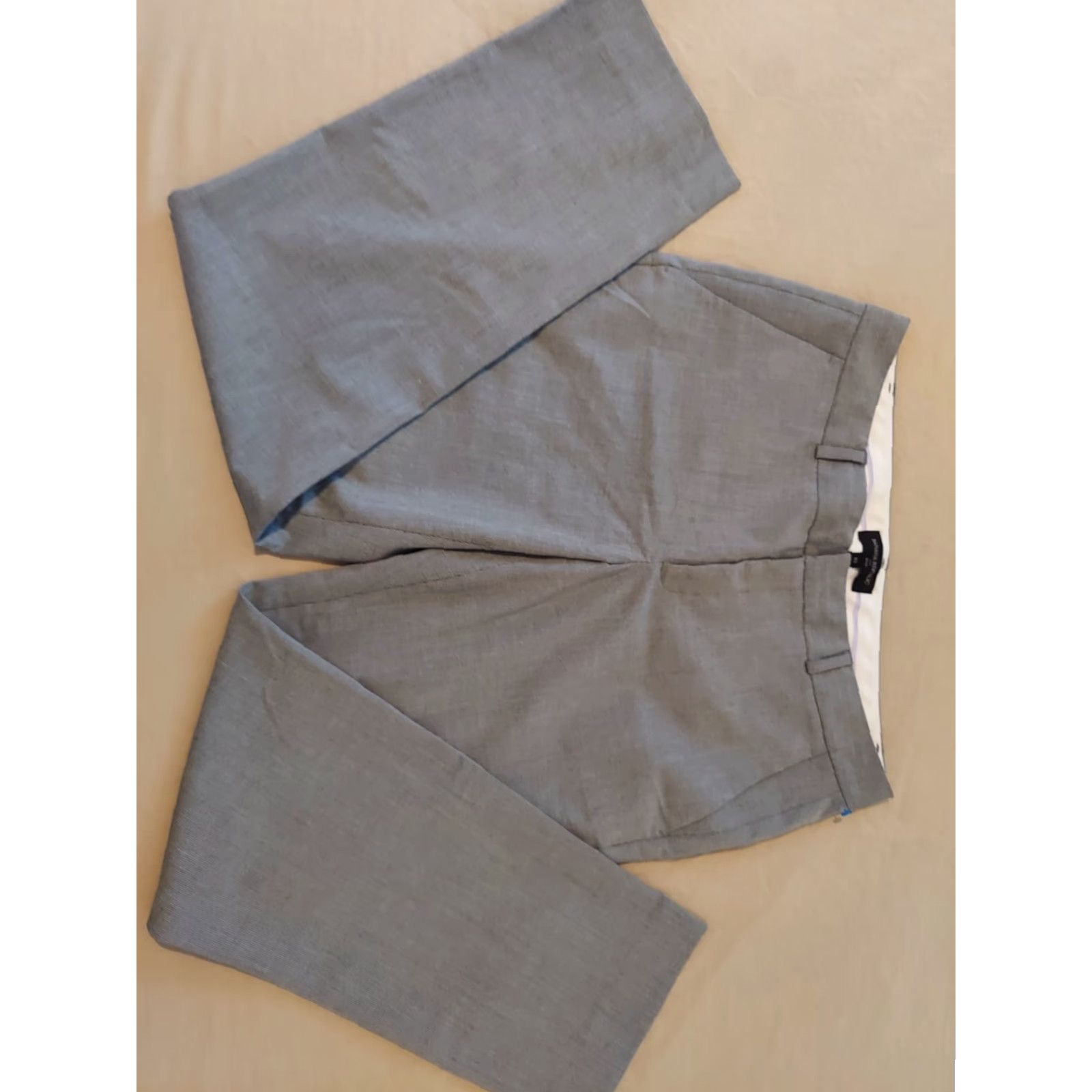 Banana Republic Womens Banana Republic Dress Pants 10 Gray Slacks Chino Trousers Pants Dress Size 32" / US 10 / IT 46 - 3 Thumbnail