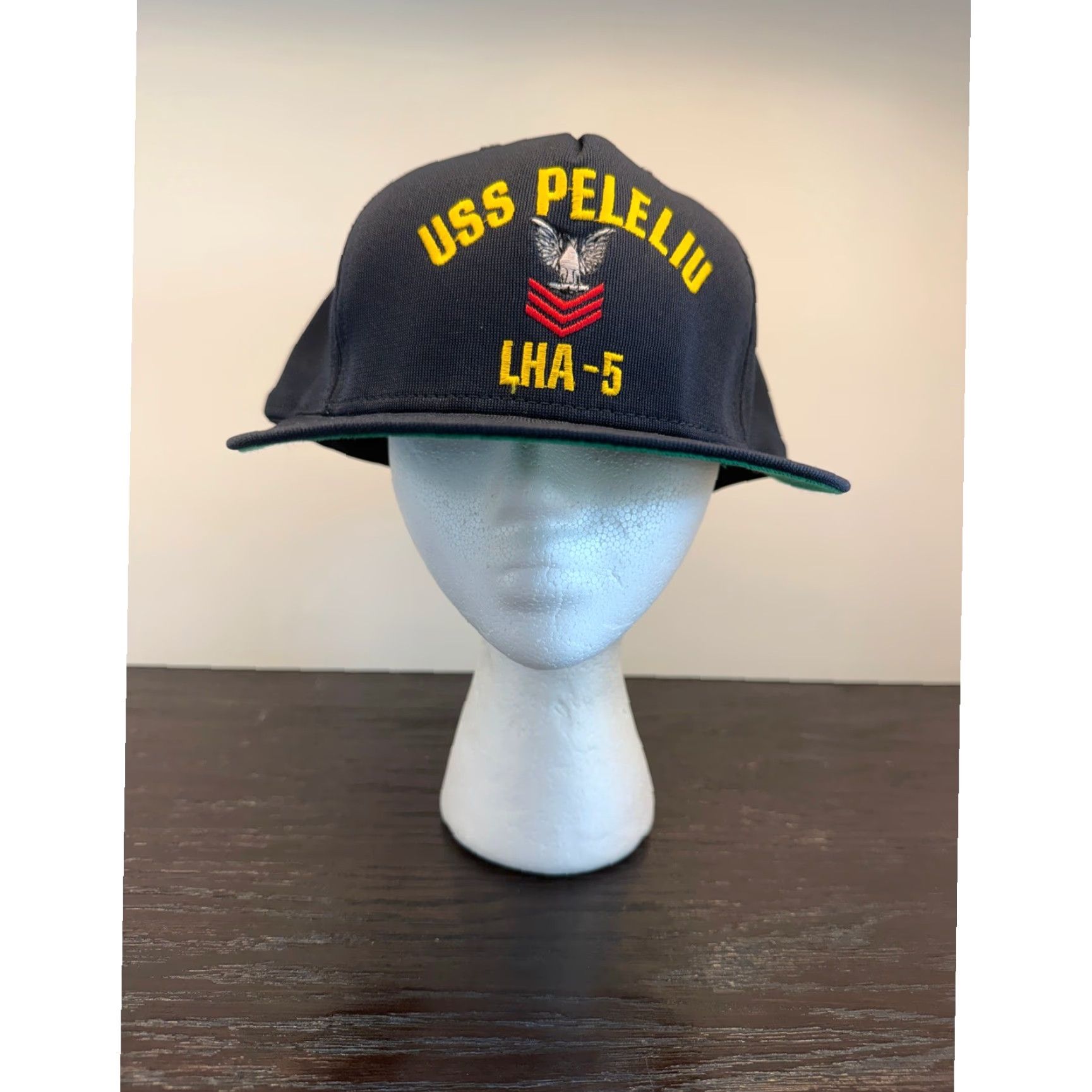 Vintage VINTAGE USS Peleliu LHA-5 Hat California Headwear Navy Blue Snapback Made in USA Size ONE SIZE - 2 Thumbnail