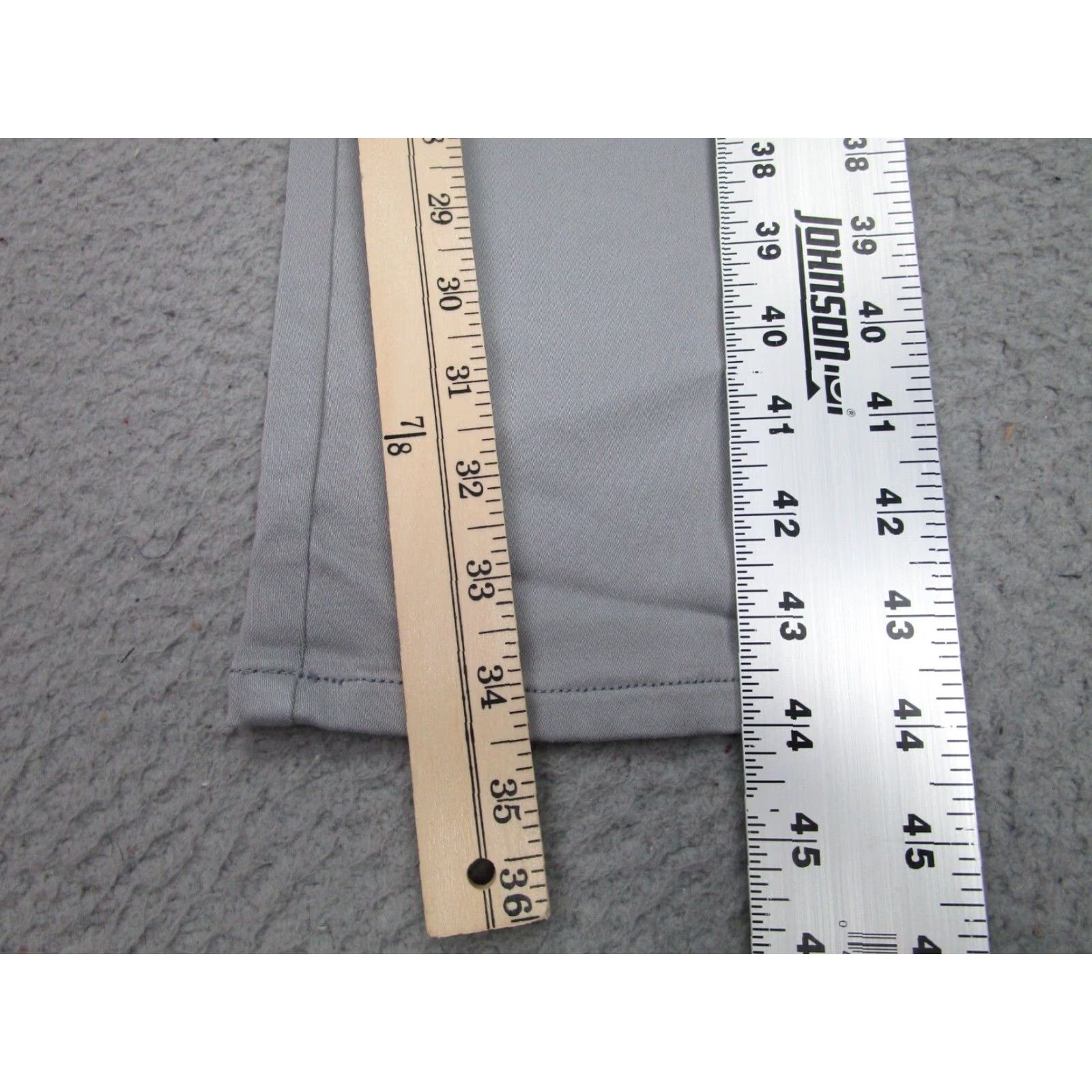johnnie-O JOHNIE-O Slim Fit Chino Pants Mens Gray 30x34 Straight Leg Cotton Blend Preppy Size US 30 / EU 46 - 3 Thumbnail