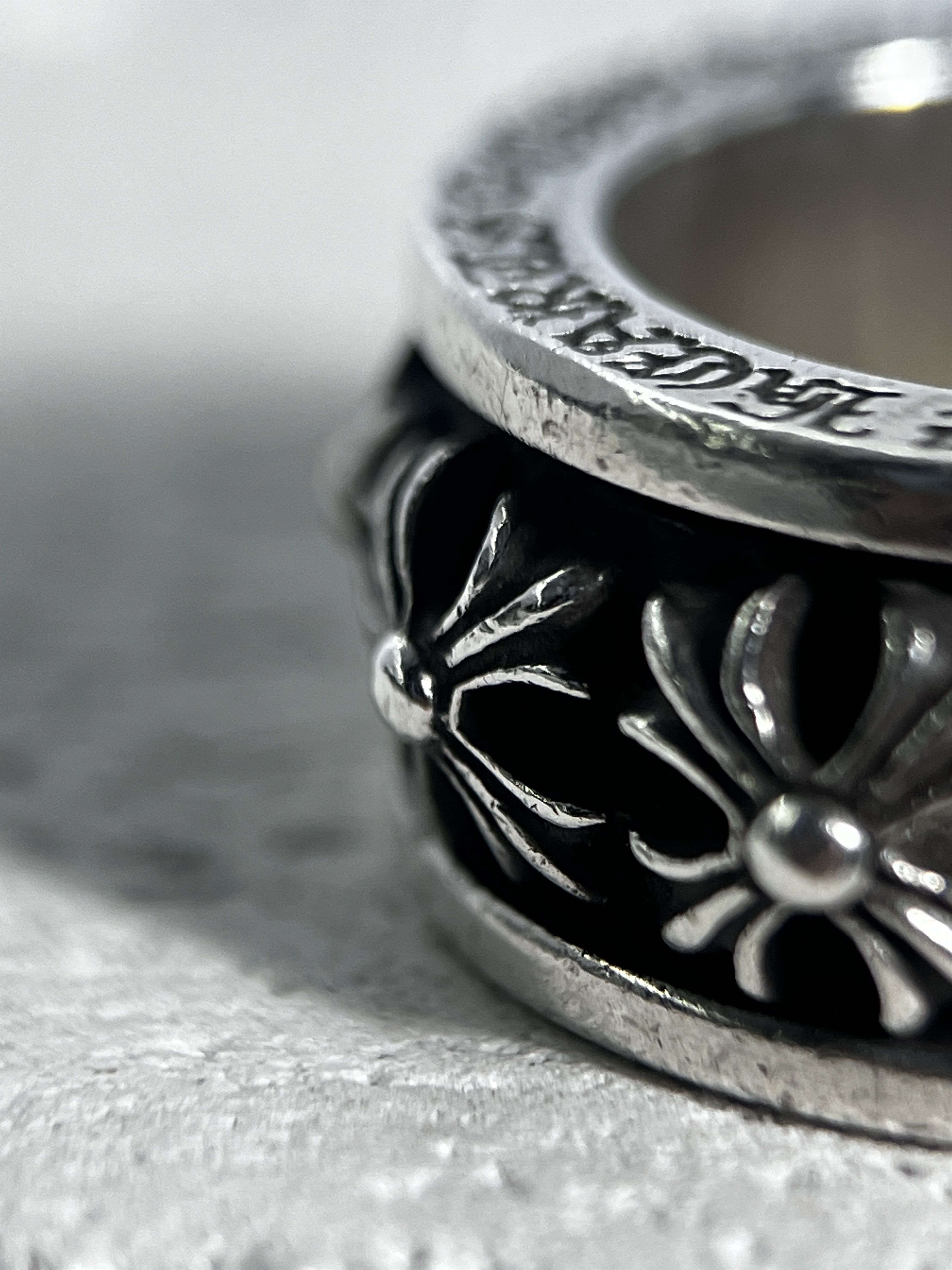 Chrome Hearts Chrome Hearts CH Plus motif Cross Spinner Ring Silver Size ONE SIZE - 3 Thumbnail