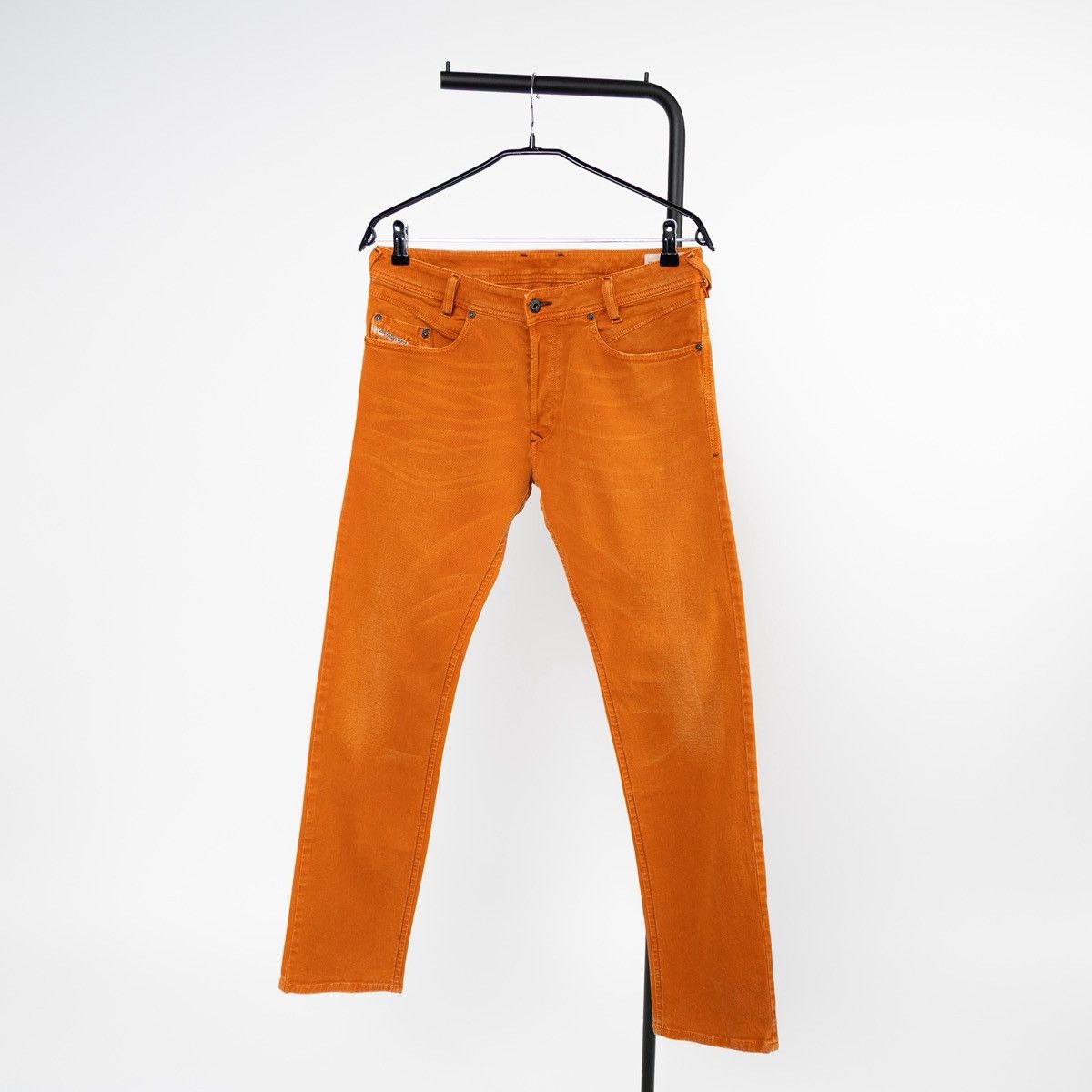 Diesel Diesel Iakop Mens Orange Jeans Regular Slim Tapered Casual Size US 31 - 1 Thumbnail