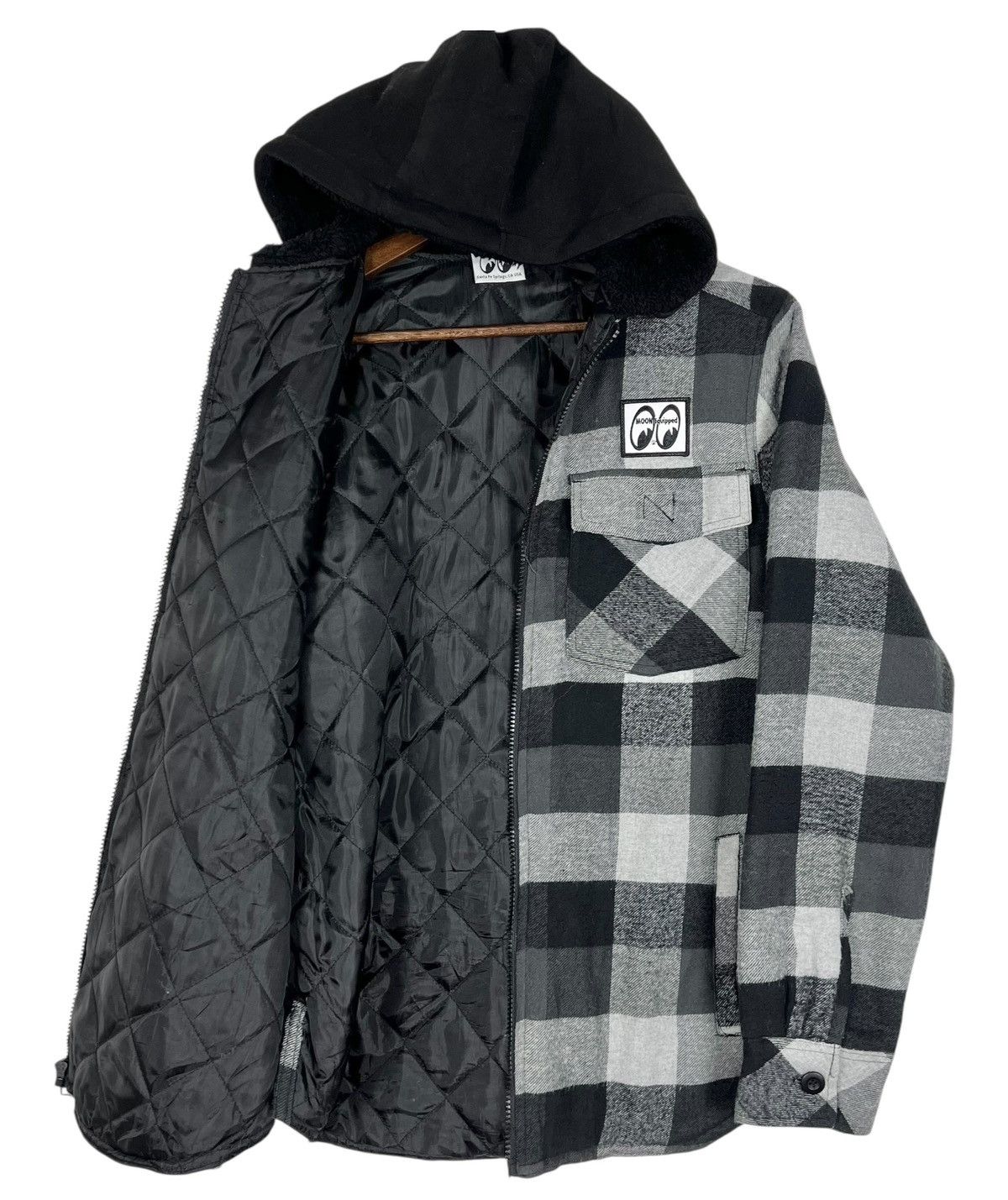 Japanese Brand Vintage MOONEYES Equipped Plaid Flannel Jacket Size US M / EU 48-50 / 2 - 8 Thumbnail