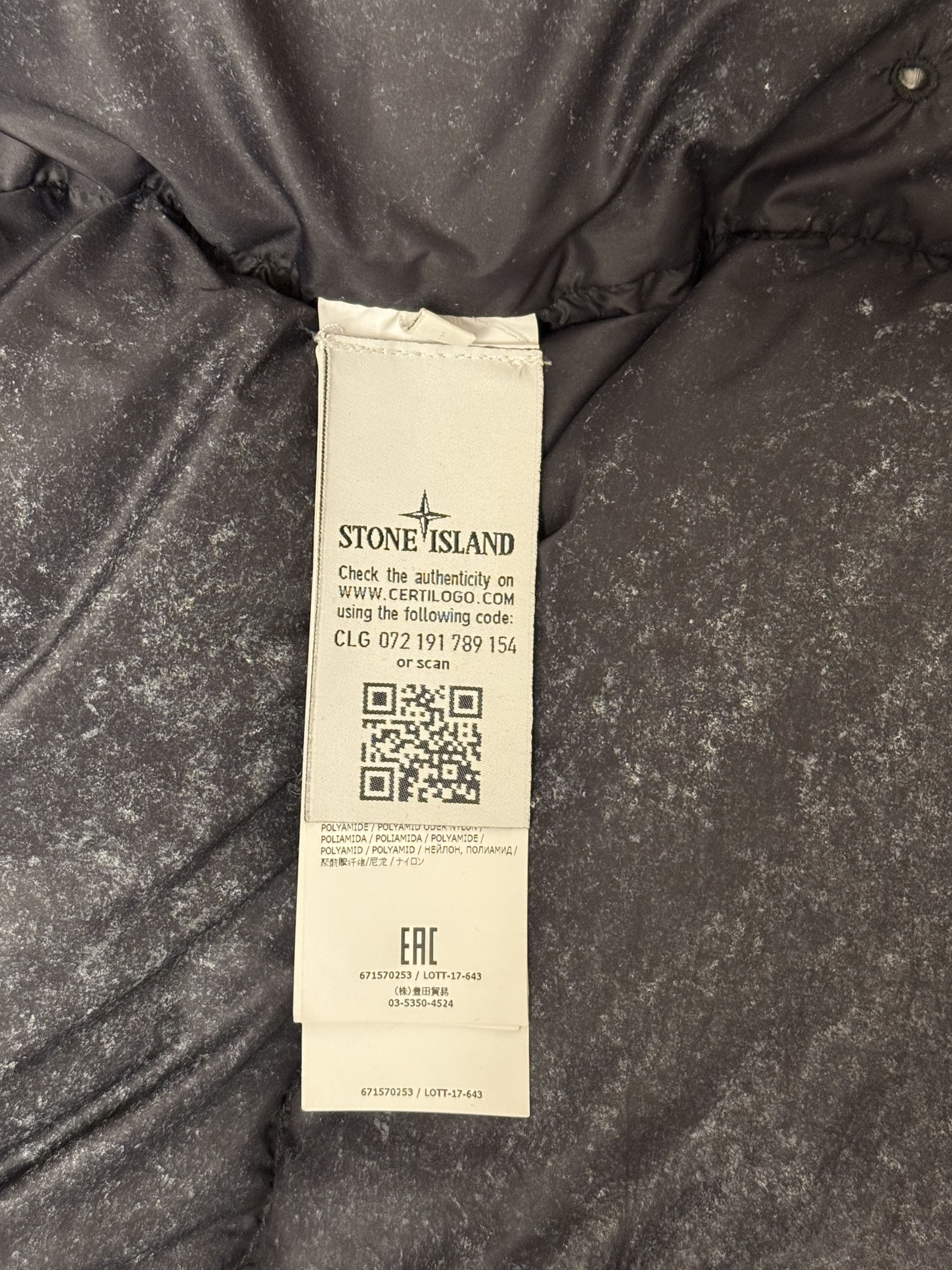 Stone Island Tela Nylon Down With Dust Colour Frost Finish Size US XL / EU 56 / 4 - 7 Thumbnail
