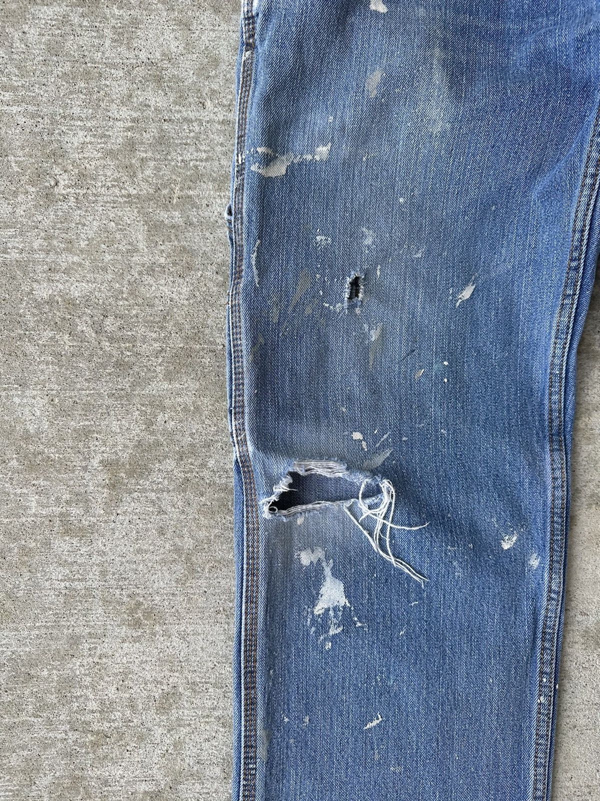 Vintage Paint Splatter Distressed Denim Jeans Size US 32 / EU 48 - 4 Thumbnail