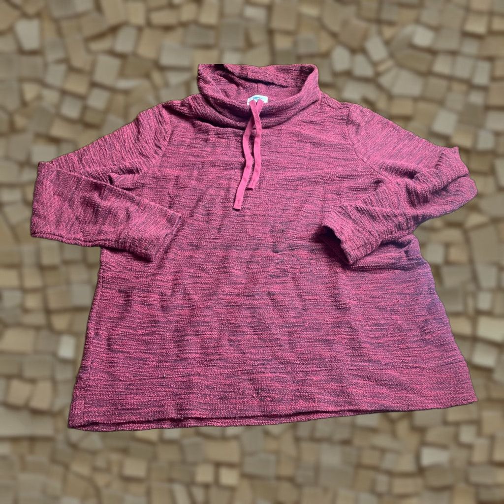 Old Navy Old Navy Sweater, Women, Size L, Burgundy, Cowl Neck, Pullover, Long Sleeve, Solid, Regular, Sweater Title Size L / US 10 / IT 46 - 1 Thumbnail