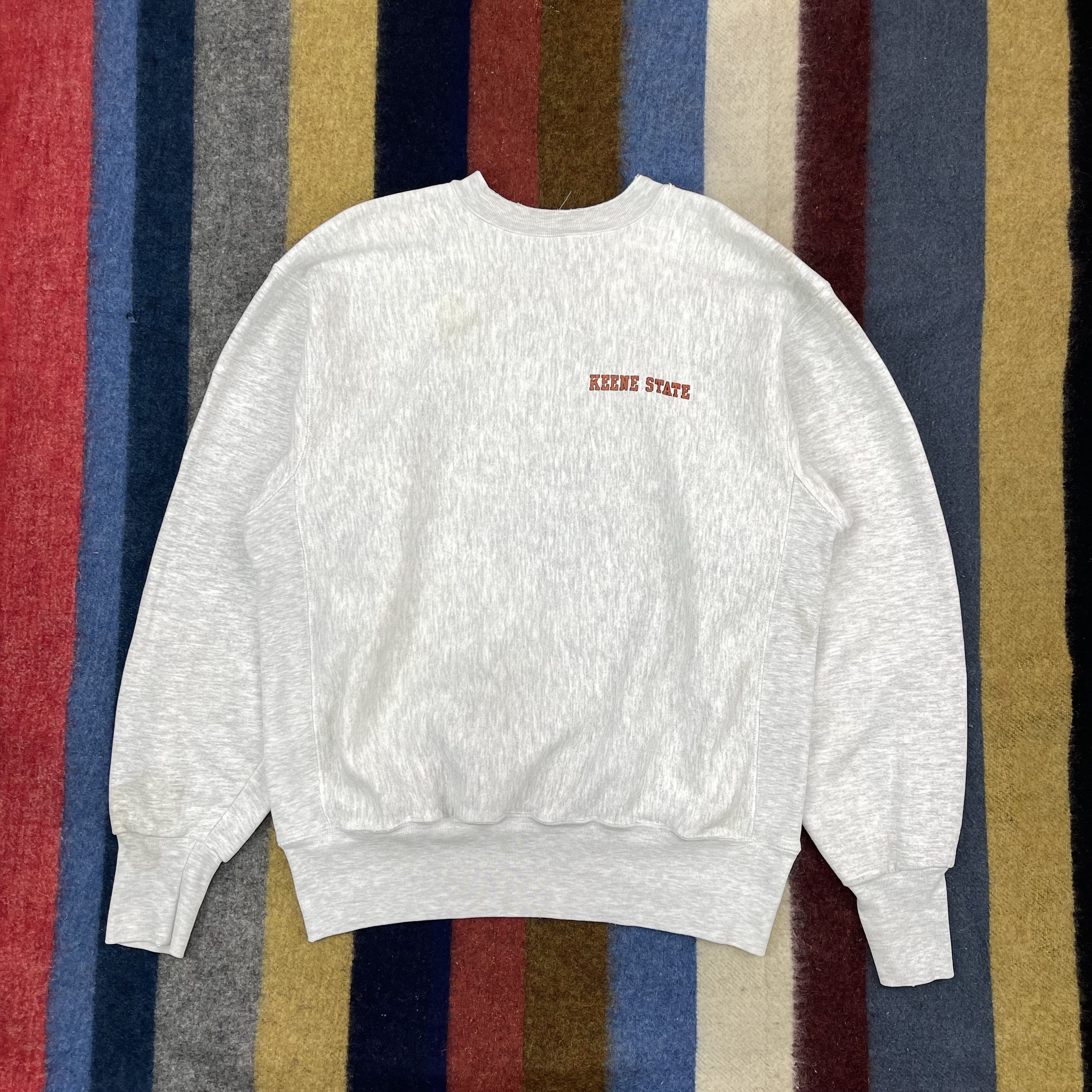 Vintage 90s Vintage KEENE STATE Crew Neck Sweatshirt #1478/AY Size US L / EU 52-54 / 3 - 8 Thumbnail