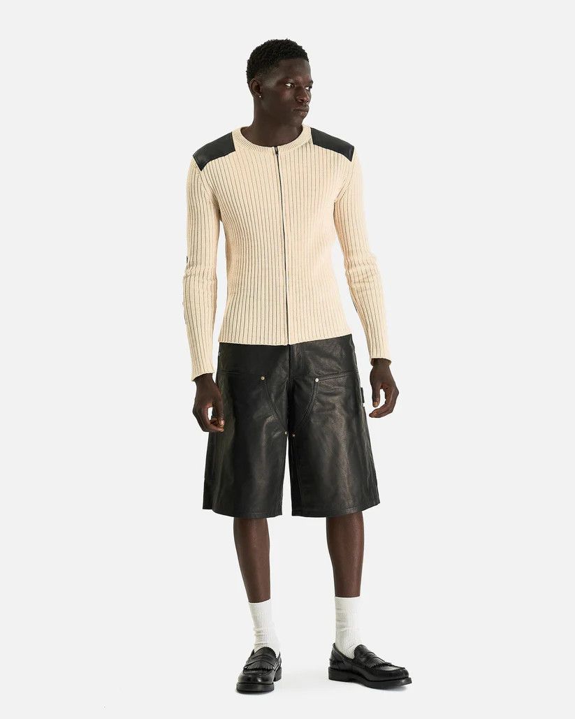 Wales Bonner o1s1v1r1oon0825 Linton Knit Top in Beige/Ivory Size US L / EU 52-54 / 3 - 2 Thumbnail
