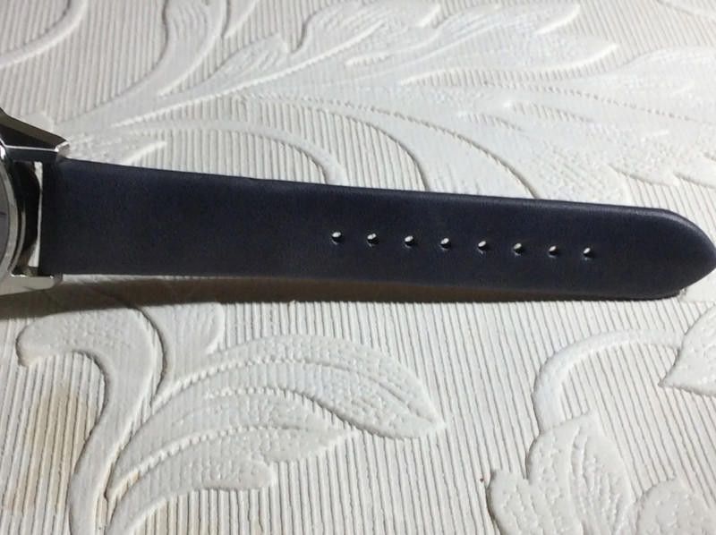 Designer Unknown silver dial leather strap watch Size ONE SIZE - 4 Thumbnail