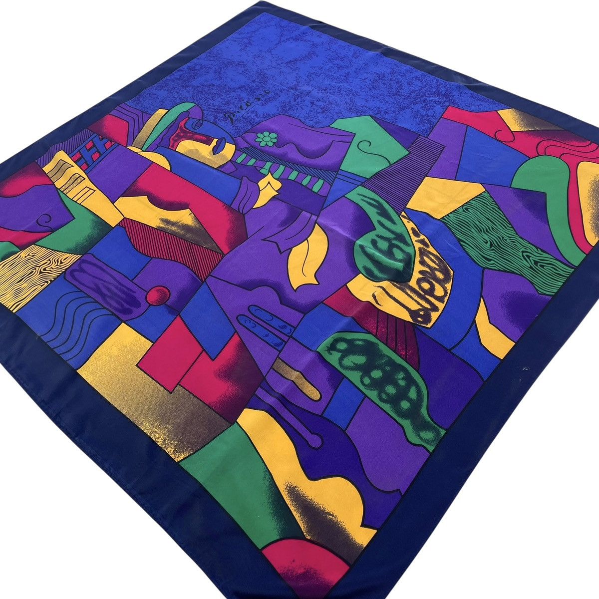 Vintage Pablo Picasso Painting Art Polyester Scarf Size ONE SIZE - 2 Thumbnail