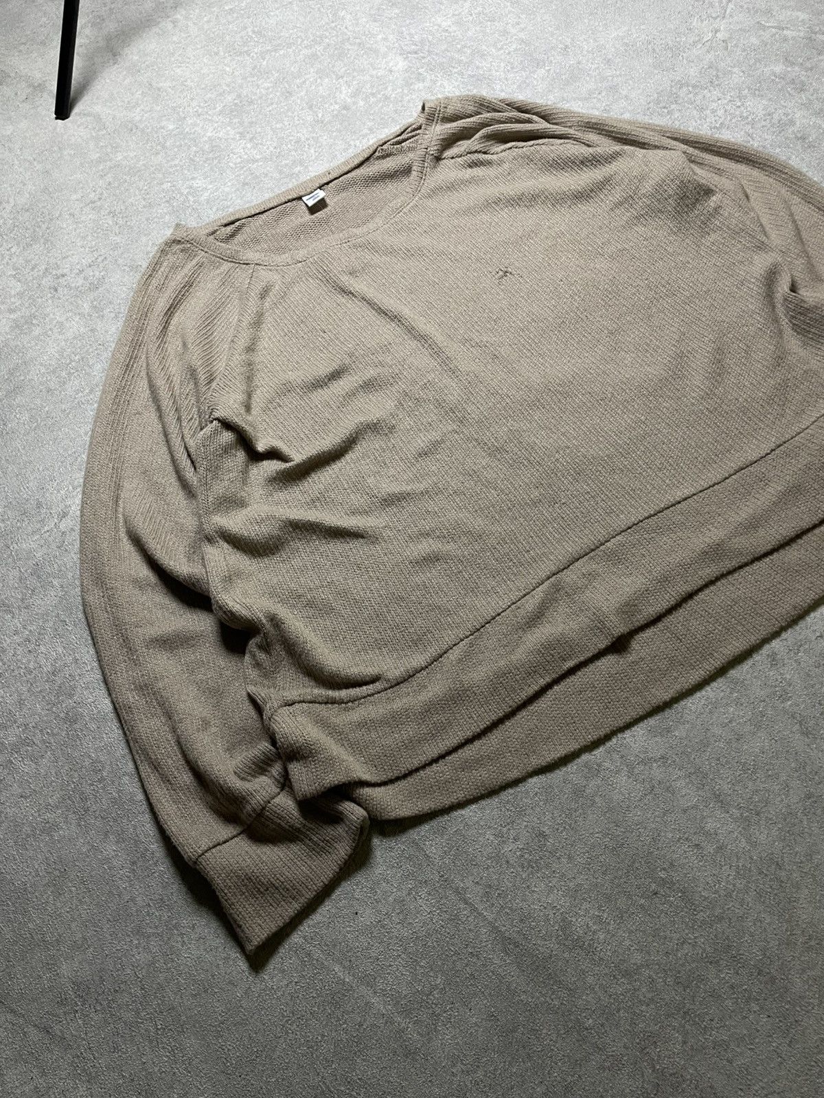 Cobain-core Grunge Knit — distressed desert haze