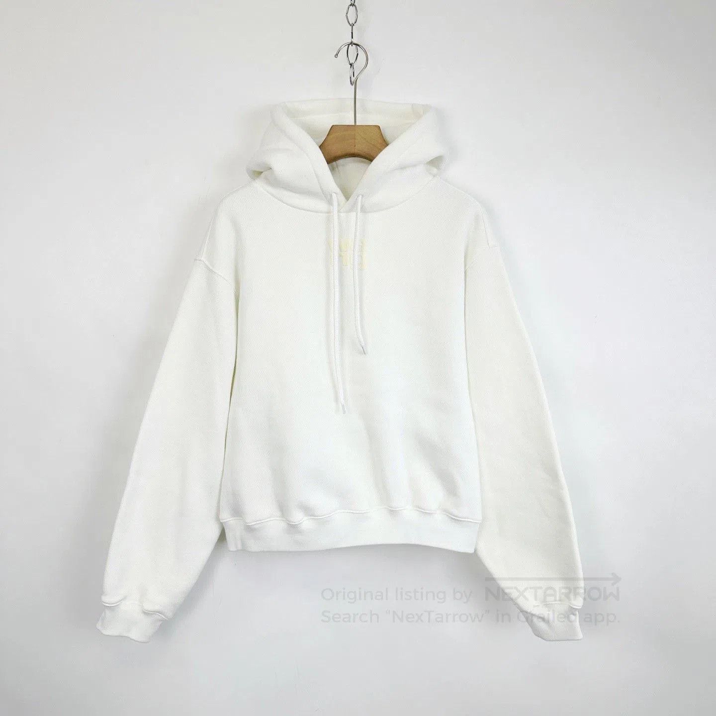 Alexander Wang Alexander Wang White Foam Logo Hoodie. Size S / US 4 / IT 40 - 1 Thumbnail