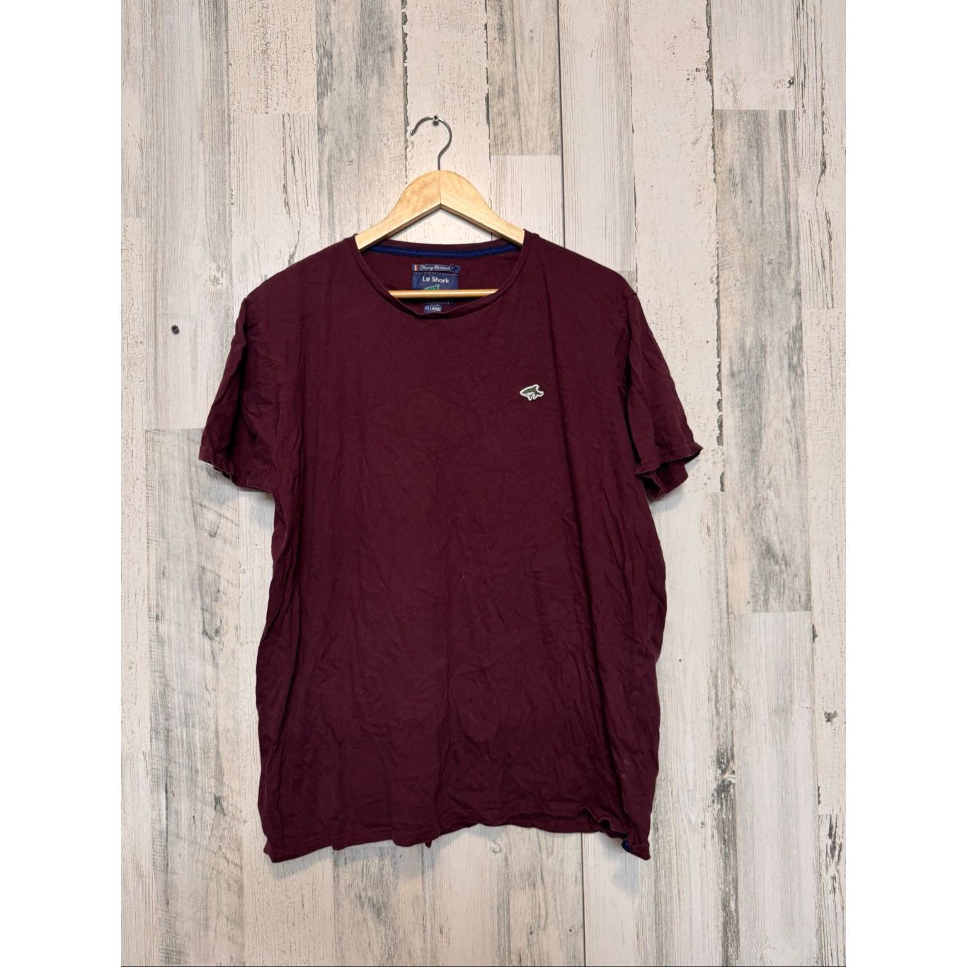 Other Le Shark Men’s Maroon Crewneck T-Shirt Logo Tee XXL Casual Cotton NWT Size US XXL / EU 58 / 5 - 2 Thumbnail