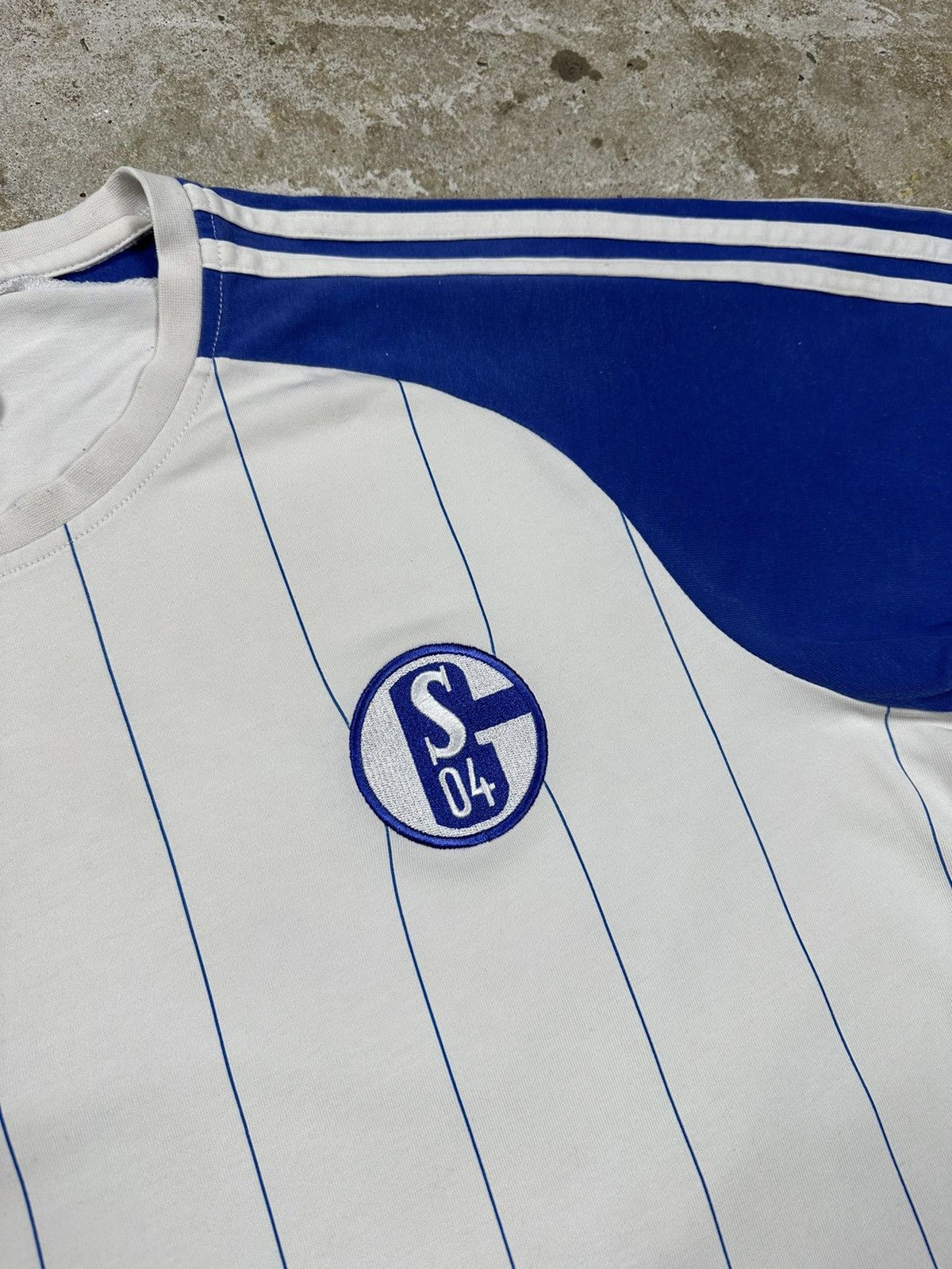 Adidas ‼️ Adidas x Schalke 04 Jersey Tee T Shirt Home Away Vintage Size US L / EU 52-54 / 3 - 4 Thumbnail